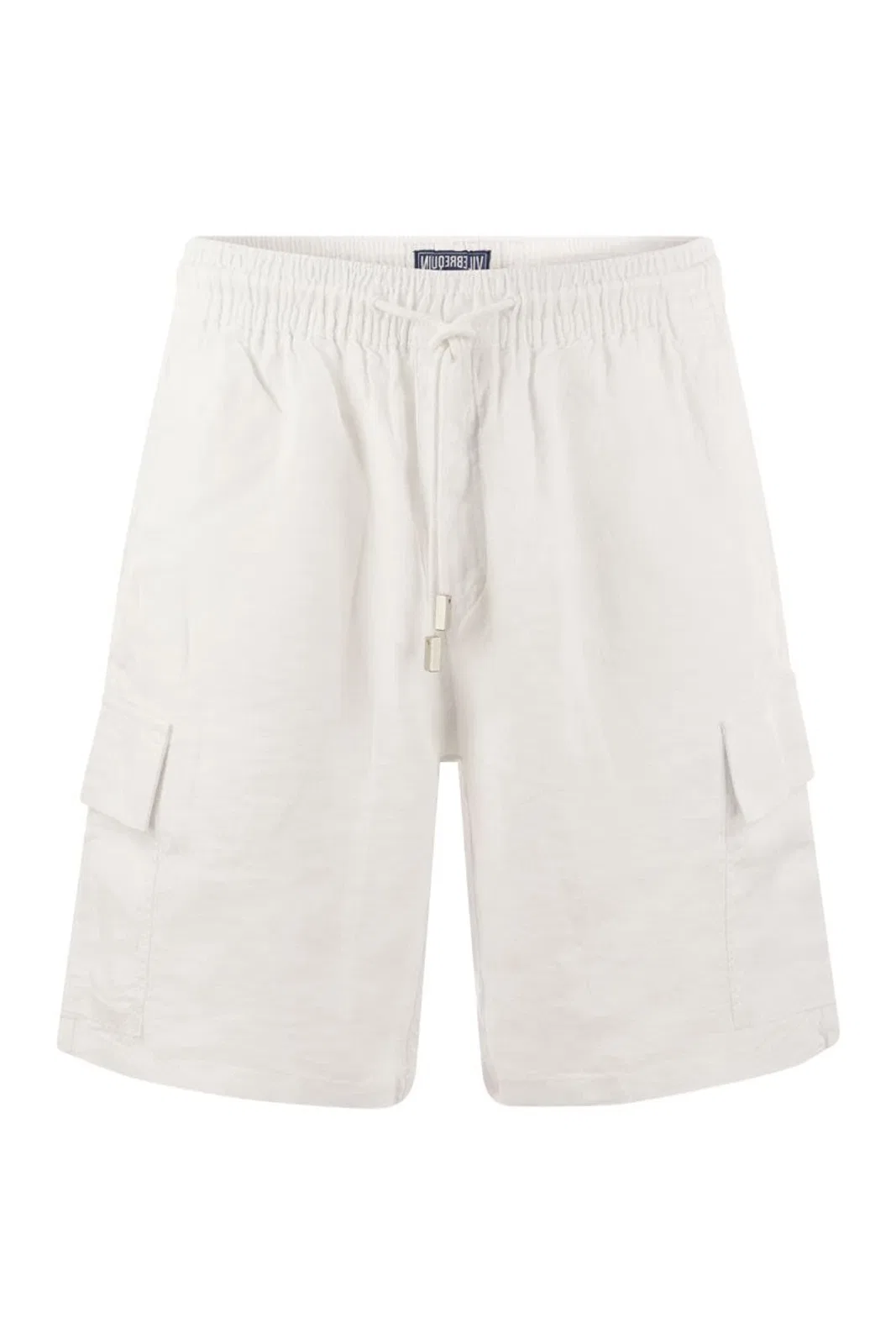 Linen Cargo Bermuda Shorts