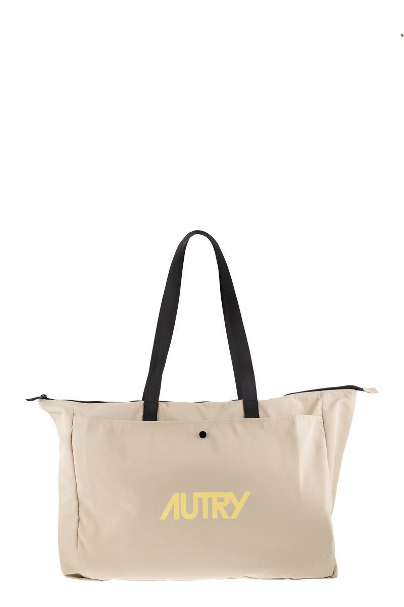 Unisex Nylon Tote Bag With Clutch