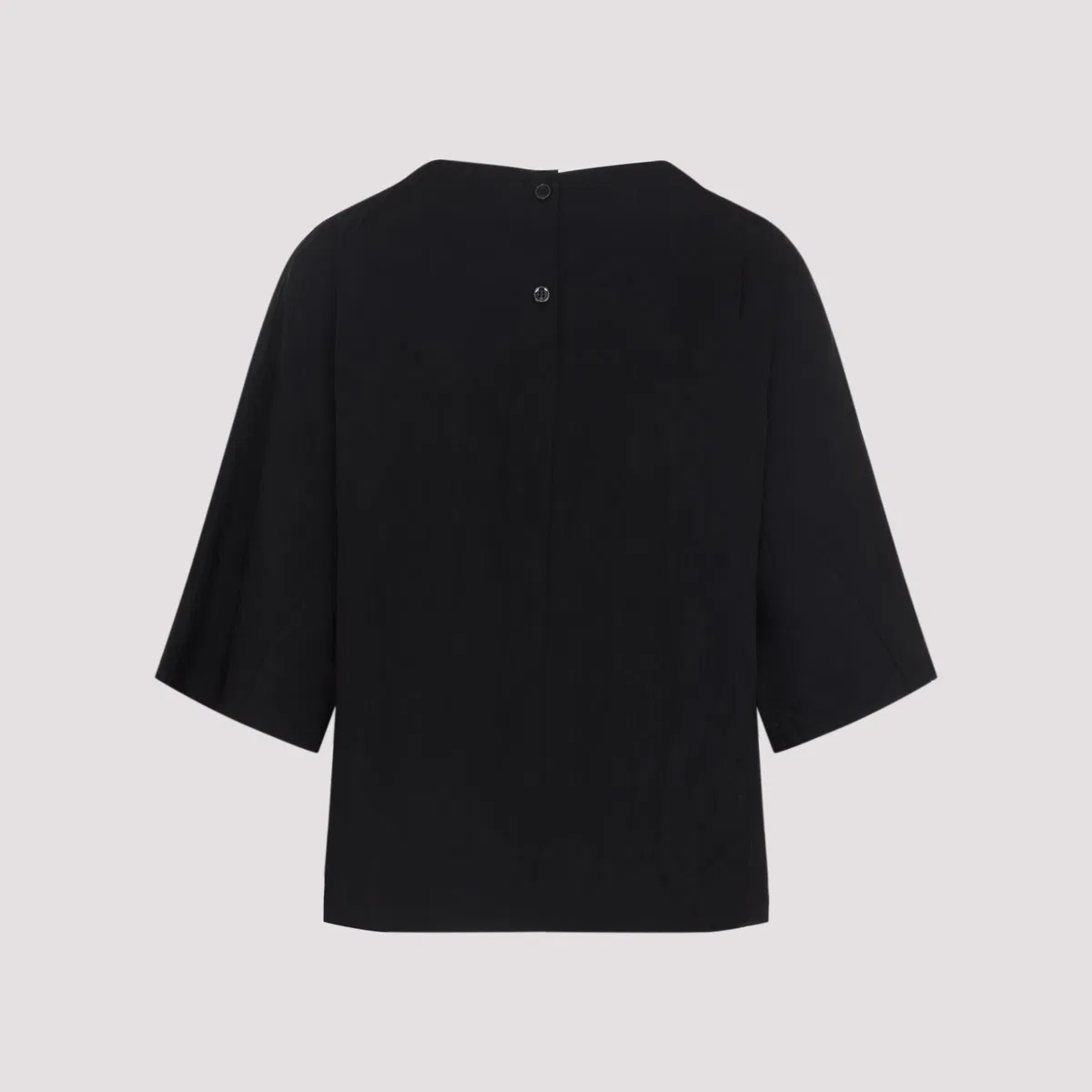 Studio Nicholson Black Basco Viscose T-shirt In Black