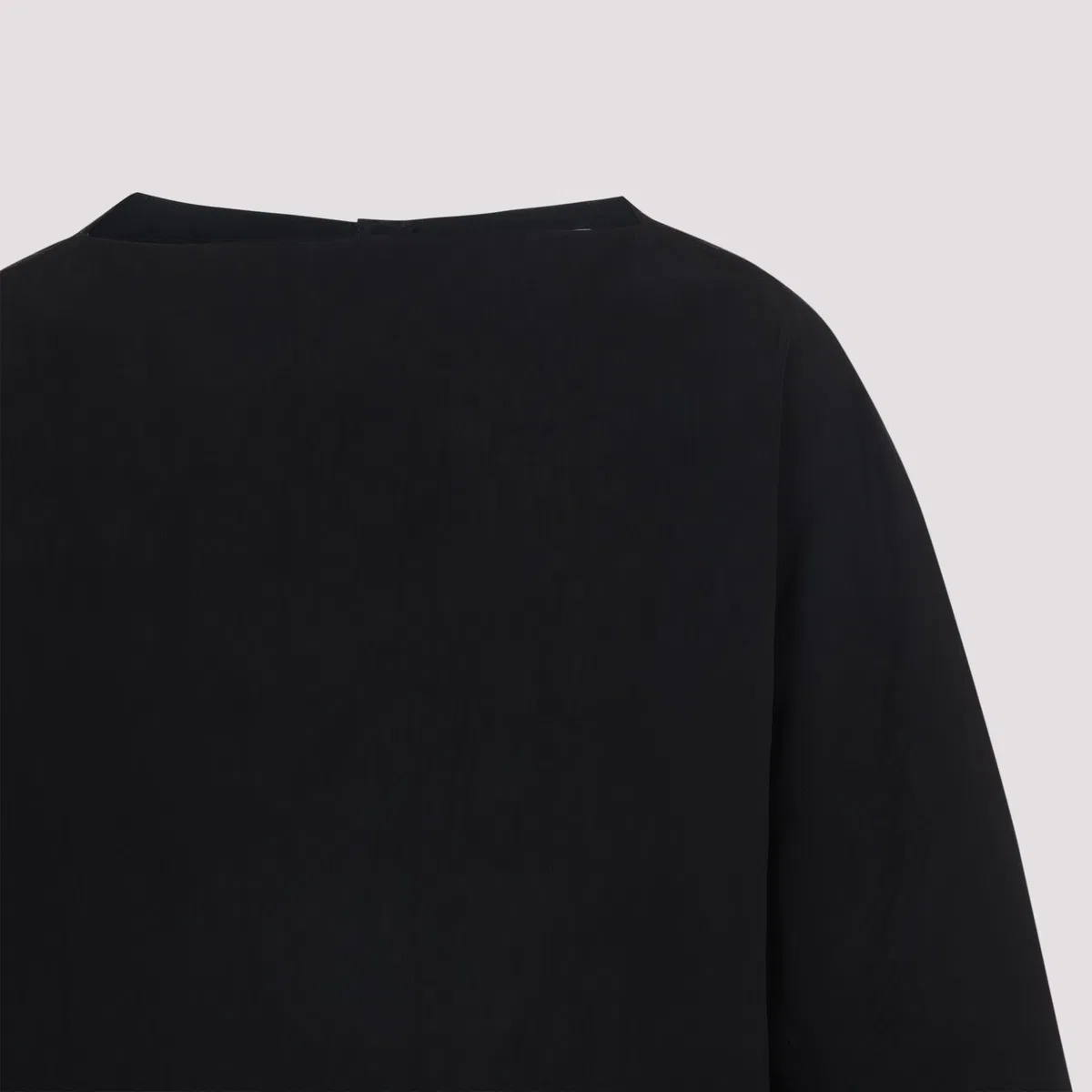 Studio Nicholson Black Basco Viscose T-shirt In Black
