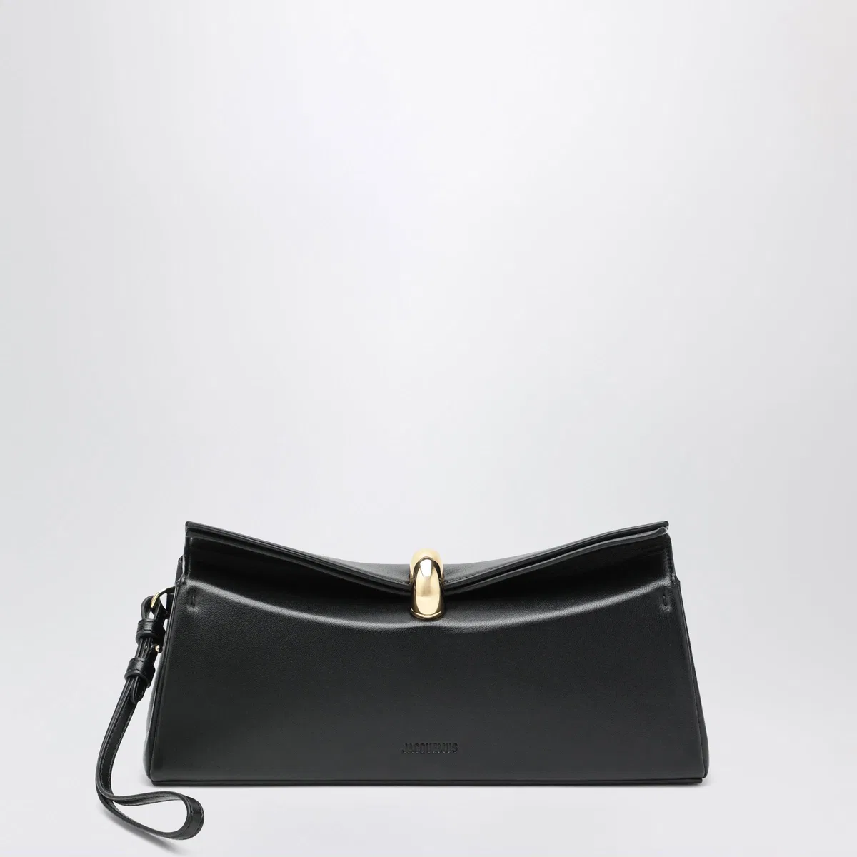 Valérie Clutch Aus Schwarzem Leder