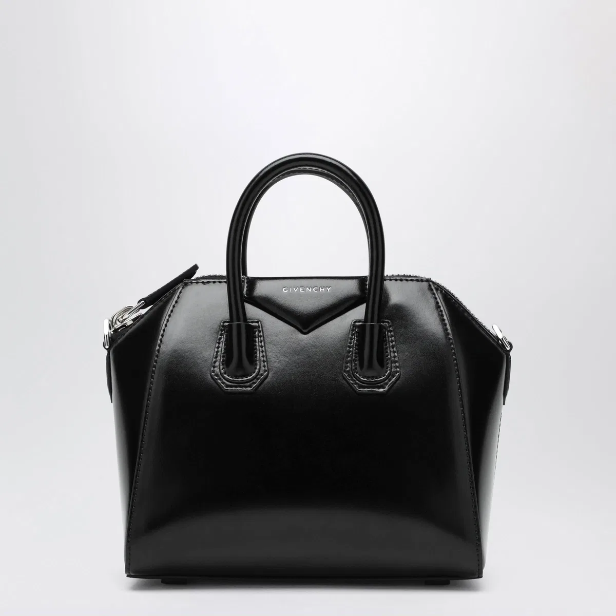 Givenchy Black Antigona Mini Leather Bag In Black