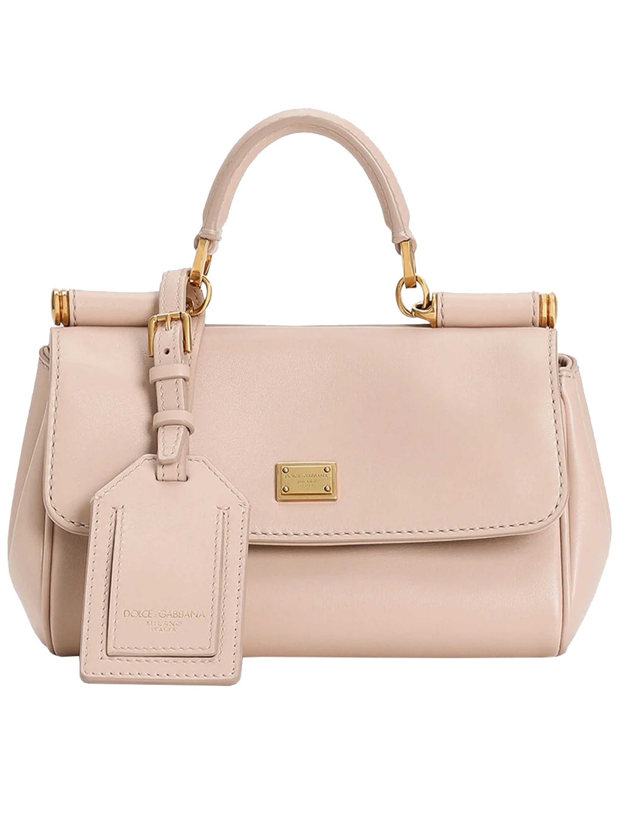Dolce & Gabbana My Sicily Handbag In Plongé Leather