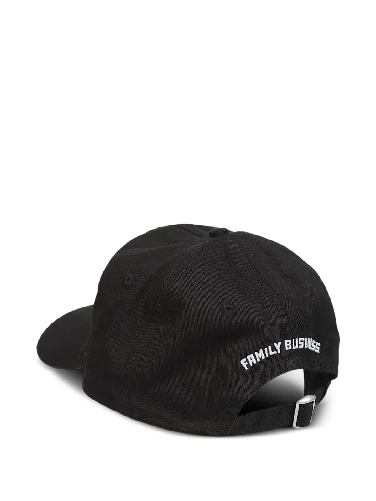 Dsquared2 Distressed Logo Cap With Adjustable Strap In Black