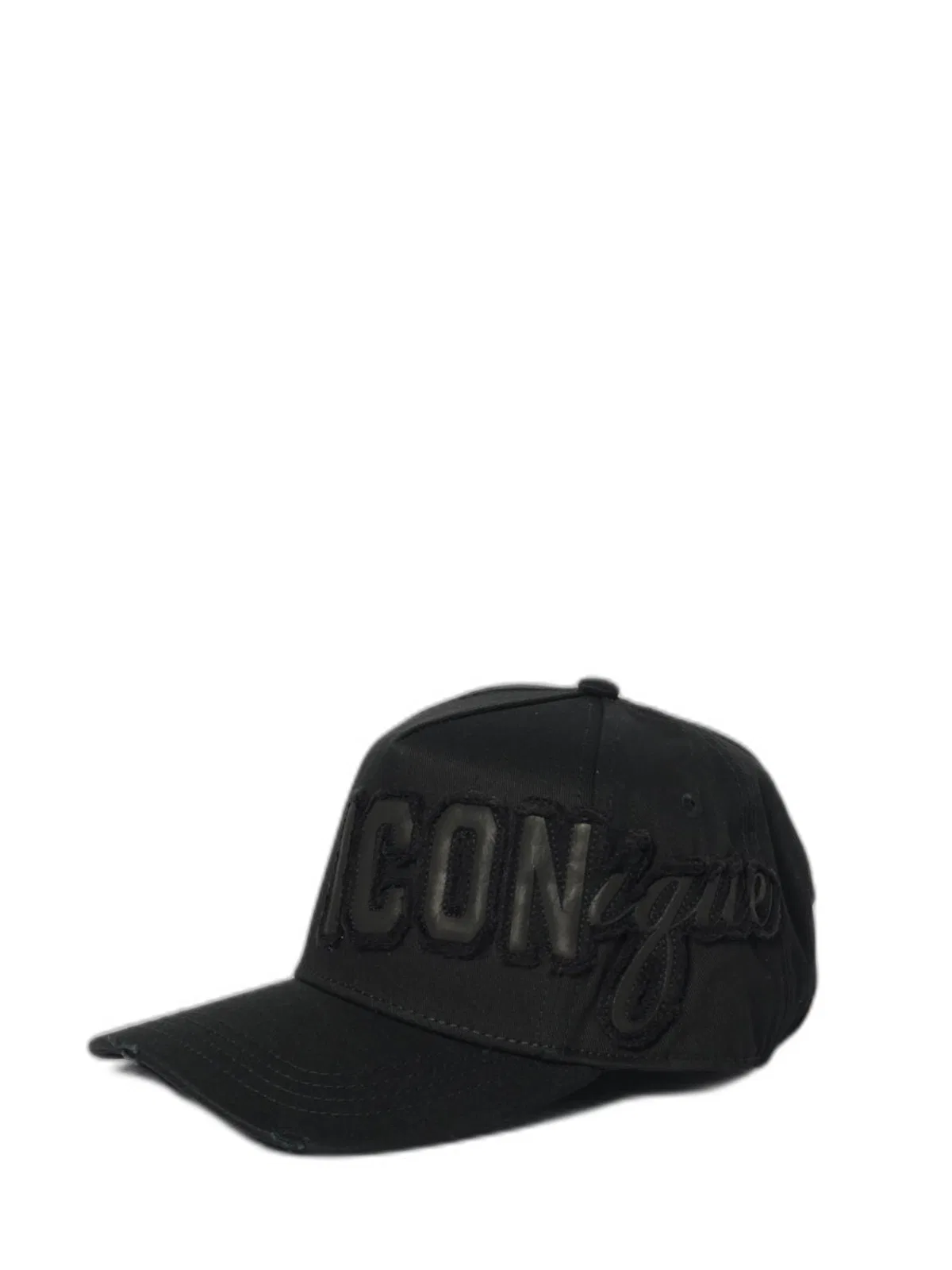 Dsquared2 Black Cotton Iconique Baseball Cap
