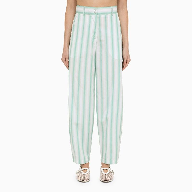 Margaux Lonnberg  Beatty Striped Cotton Trousers
