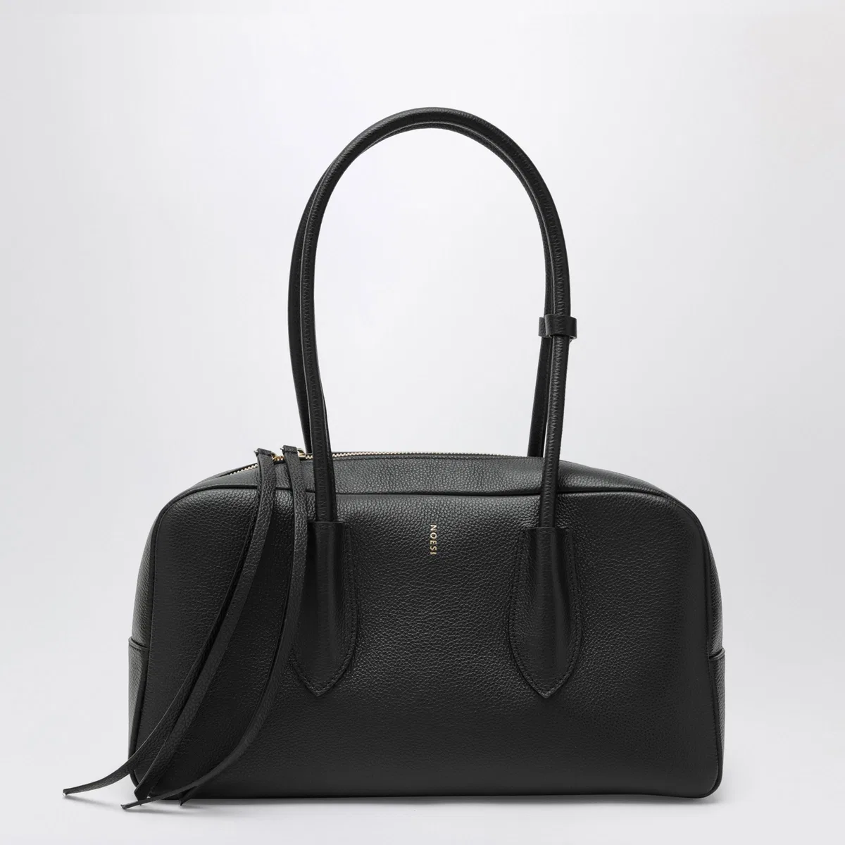 Betty Black Bag In Grained Leather