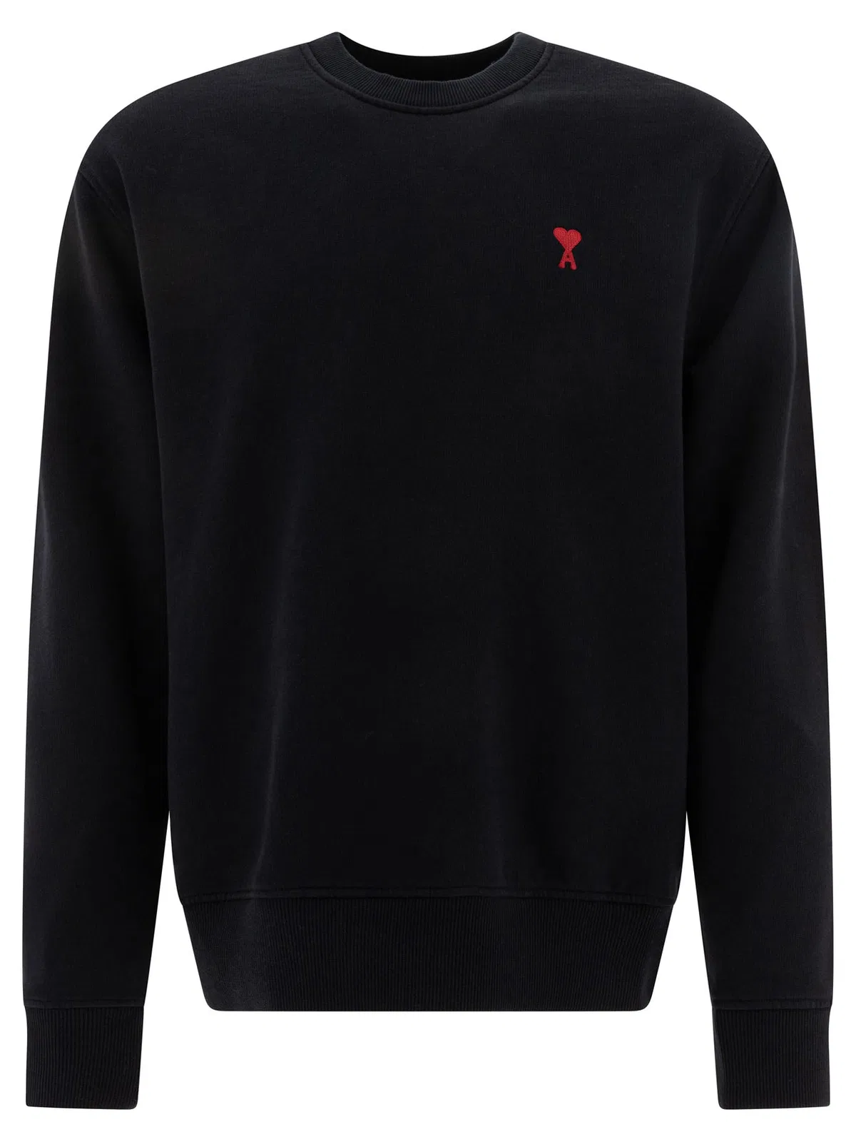 Black Stretch Cotton Sweatshirt