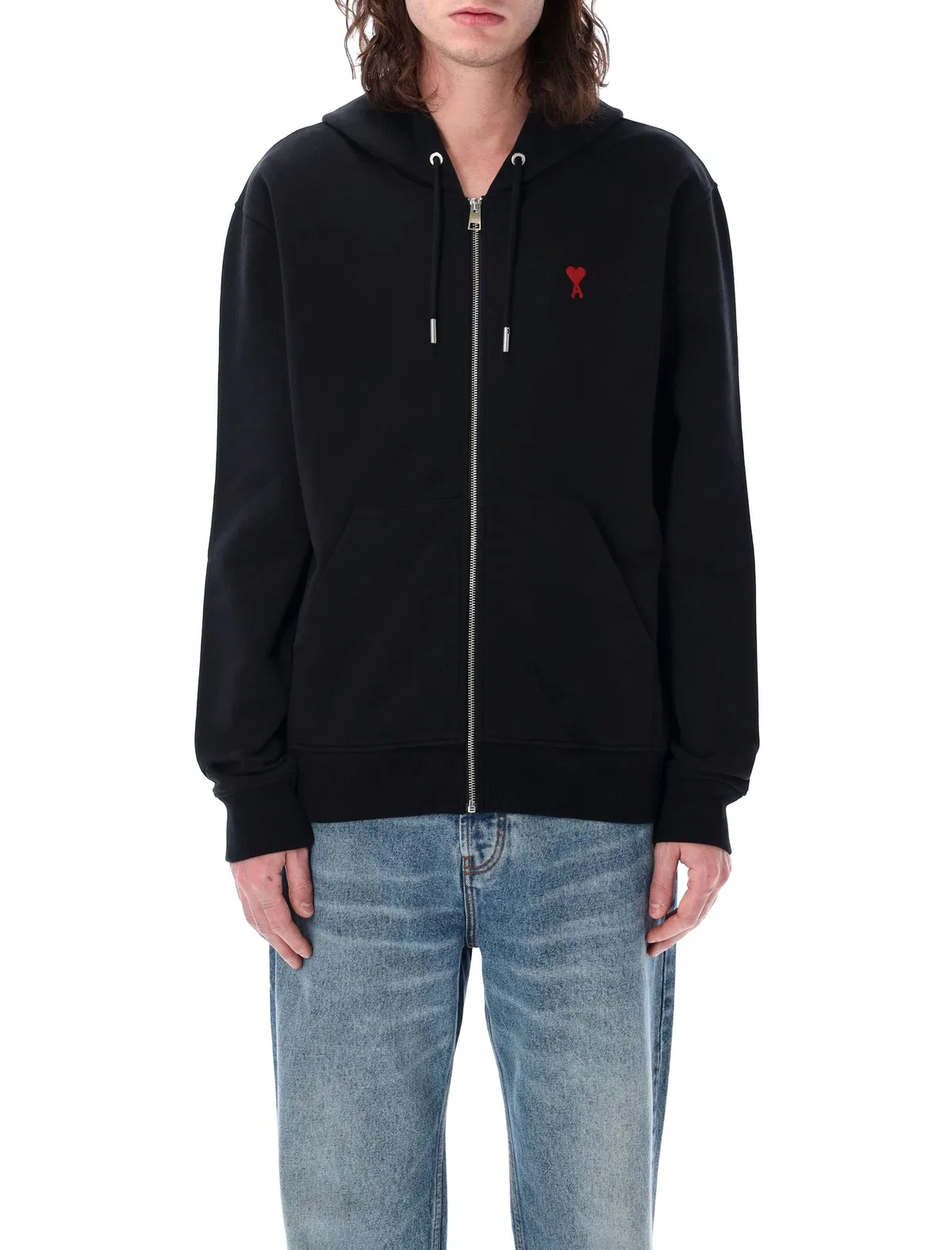 Black Ami De Coeur Zipup Sweatshirt