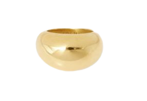 Gold-Tone Polished Domed Bijoux