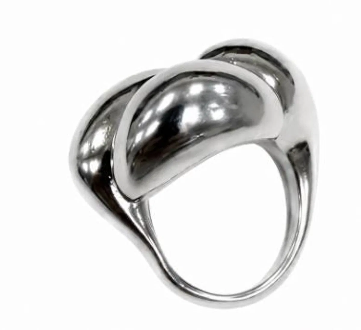 Silver-Tone Stud Engraved Bijo
