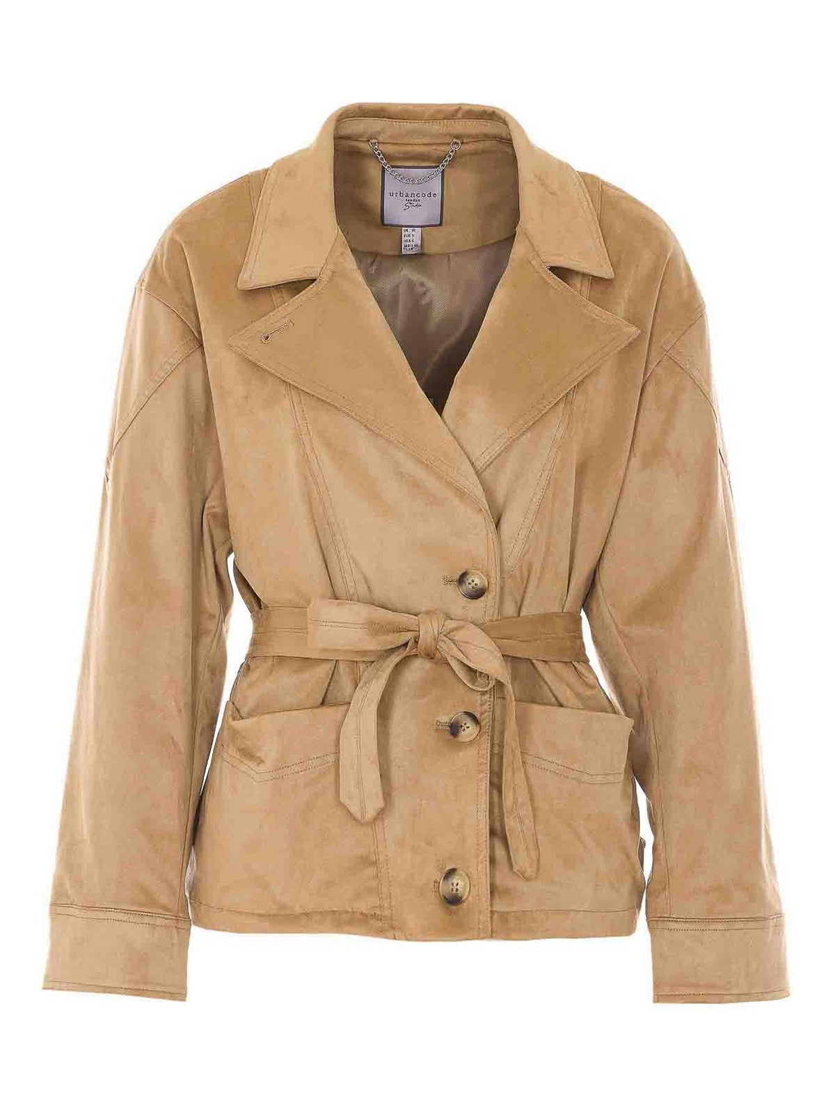 Faux Suede Boxy Blazer