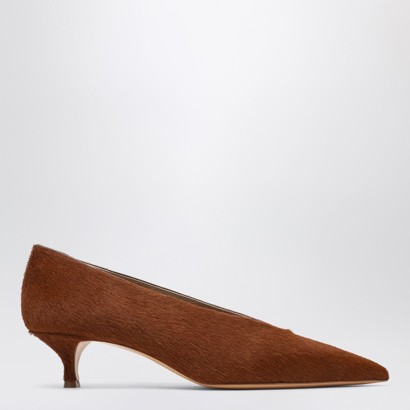 Babouche Kitten Cowhide-Effect Décolleté
