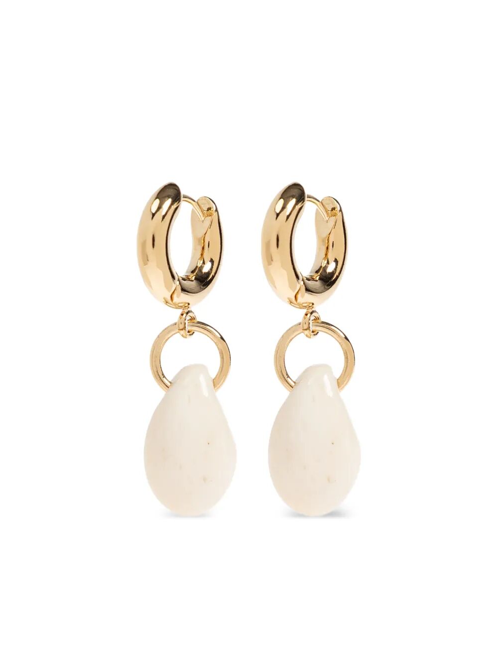 Small Hoop Pendant Earrings