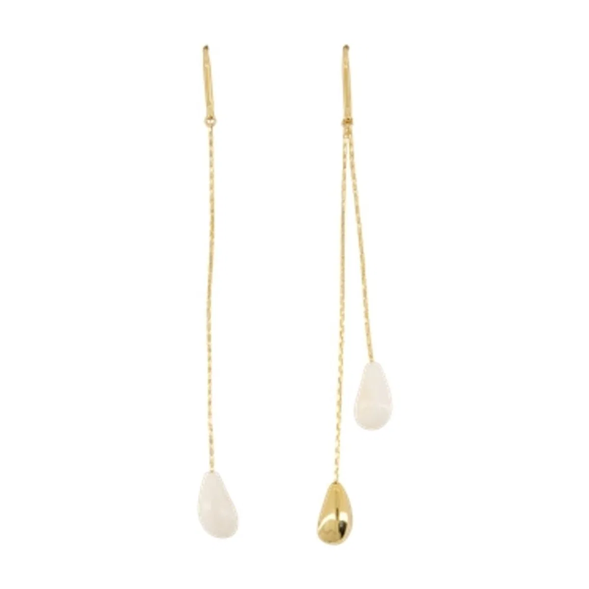 Asymmetric Earrings - - Metal - Gold-Tone