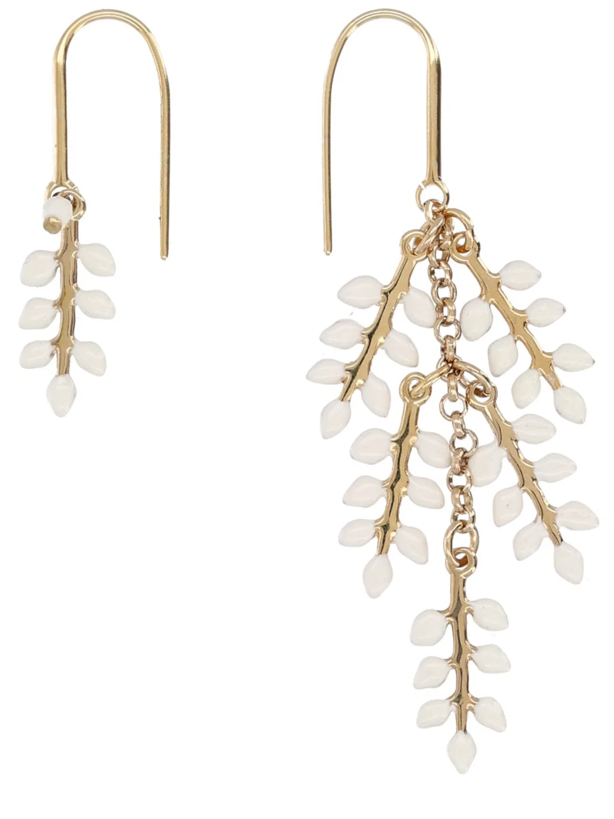 Powder Brass Resin Earring