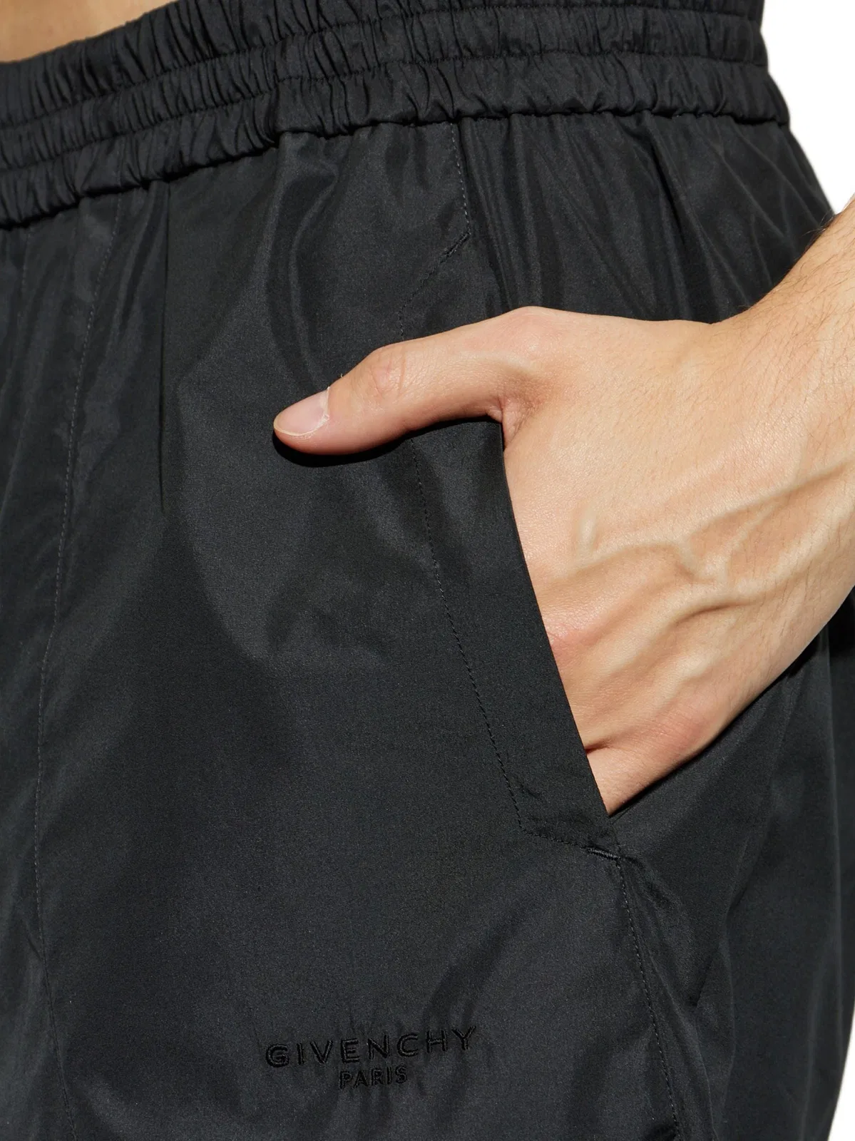 Givenchy Cotton-polyester Drawstring Joggers In Black