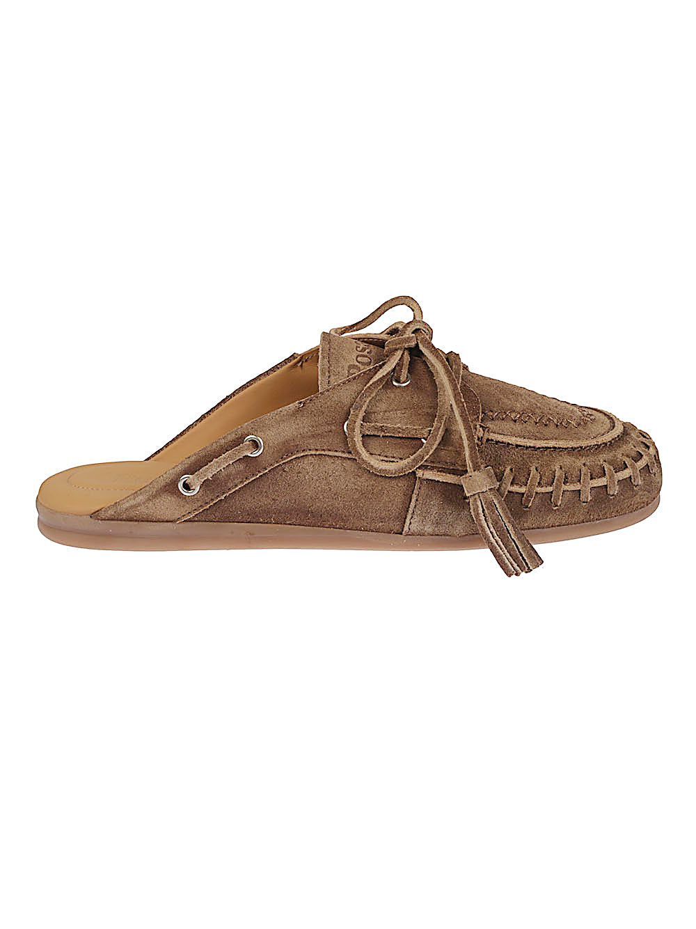 Leather Fringed Boat Loafers