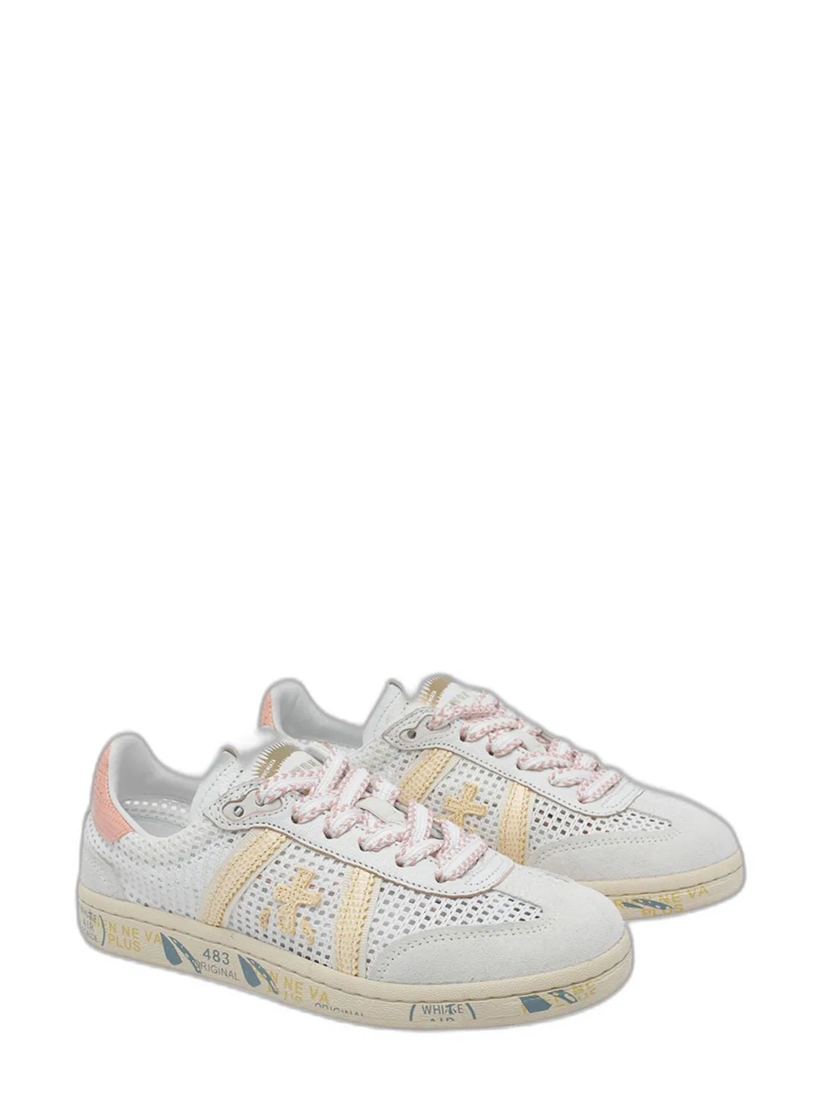 Premiata White Leather Sneaker In White