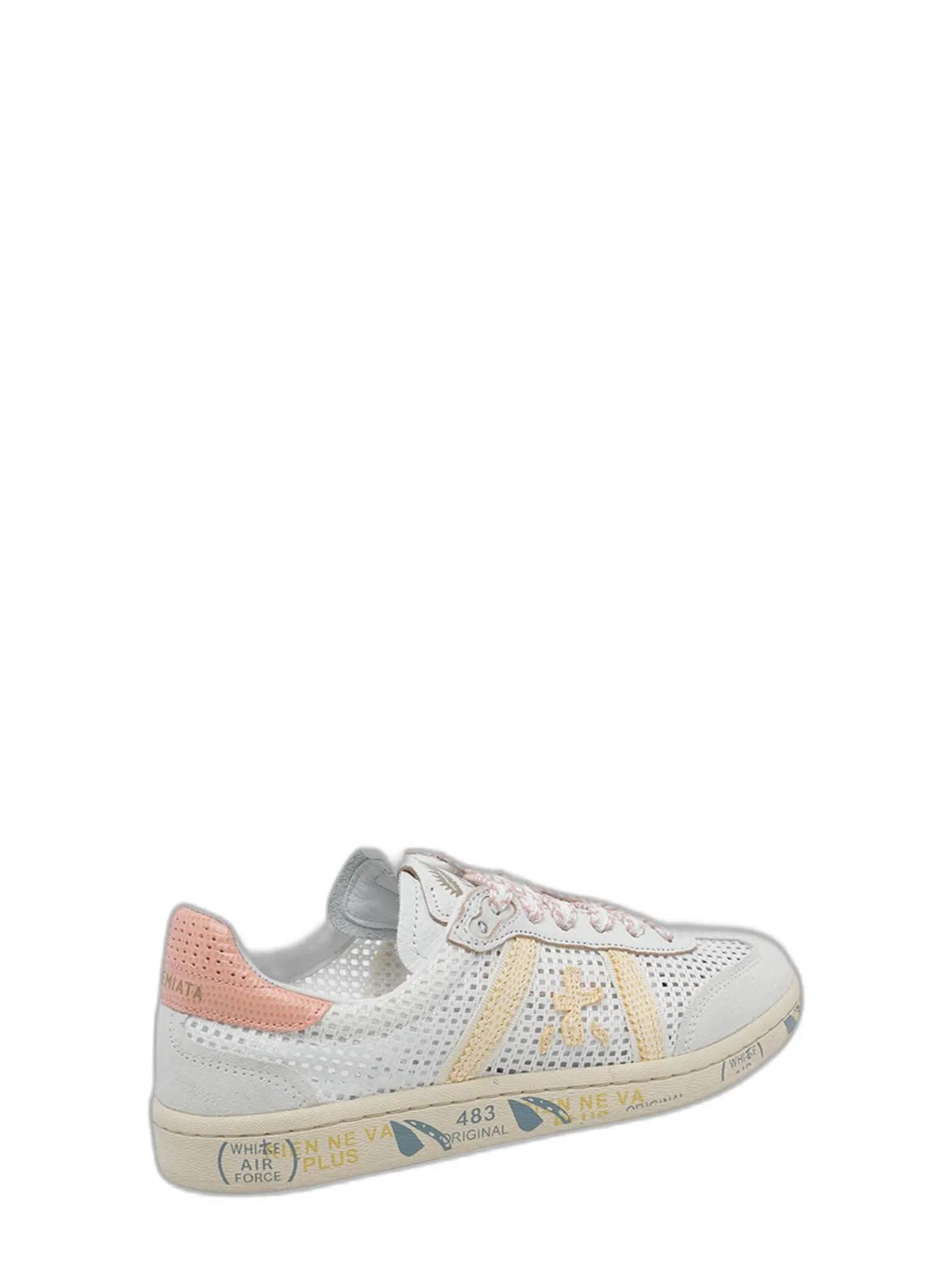 Premiata White Leather Sneaker In White