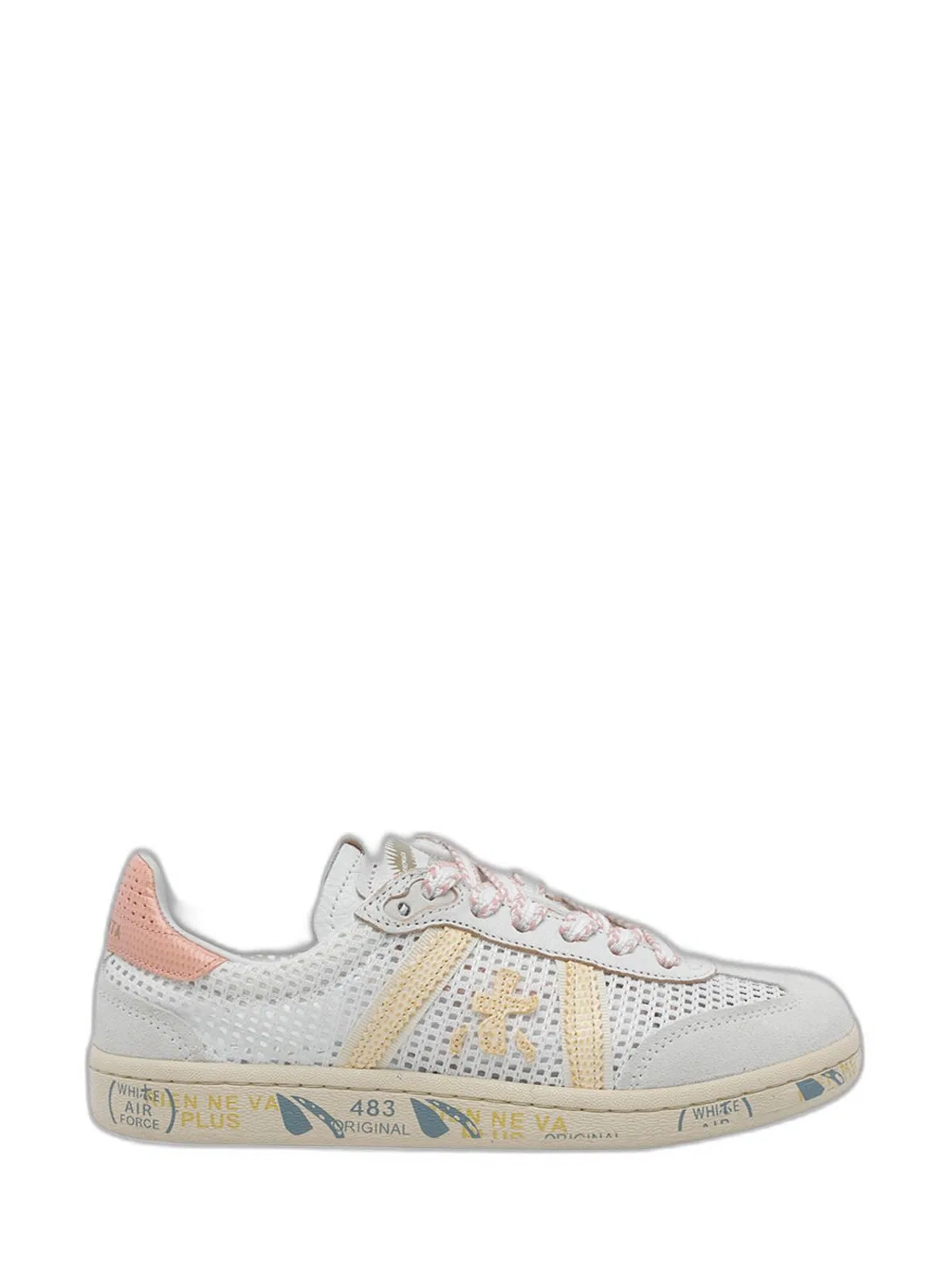 Premiata White Leather Sneaker In White