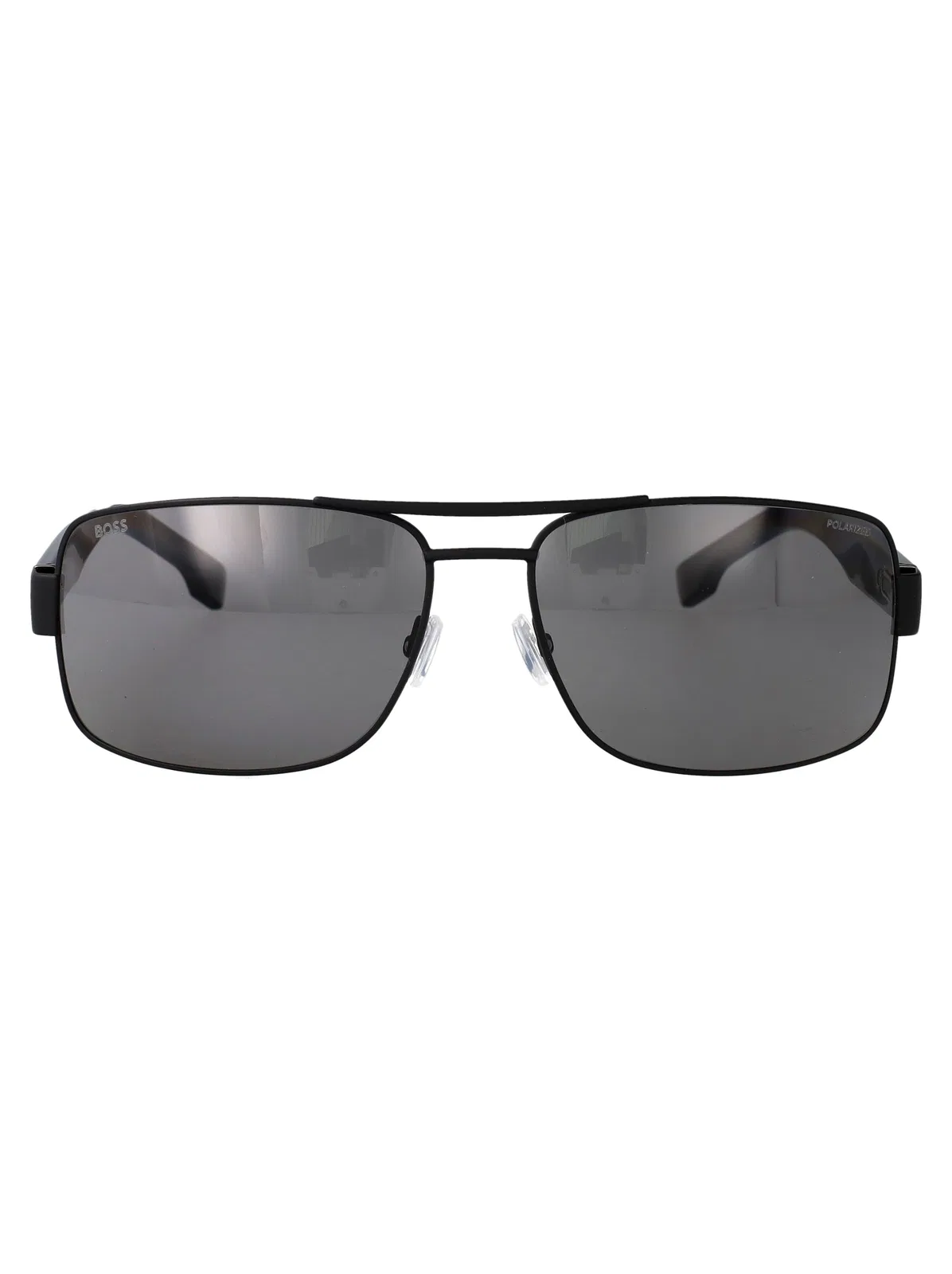 Matte Black Stainless Steel Sunglasses
