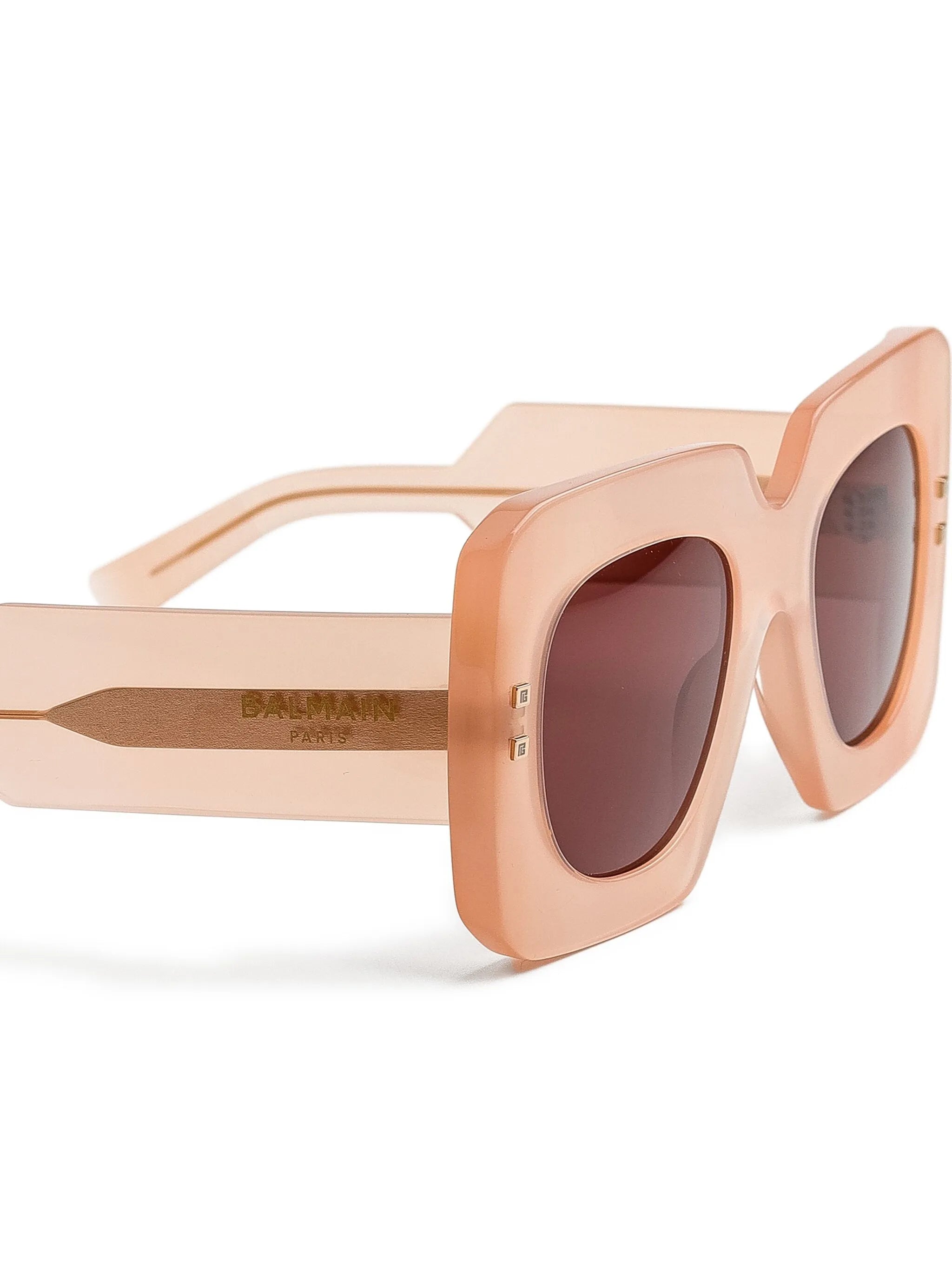 Balmain Nude Gold Acetate B-bold In Orange
