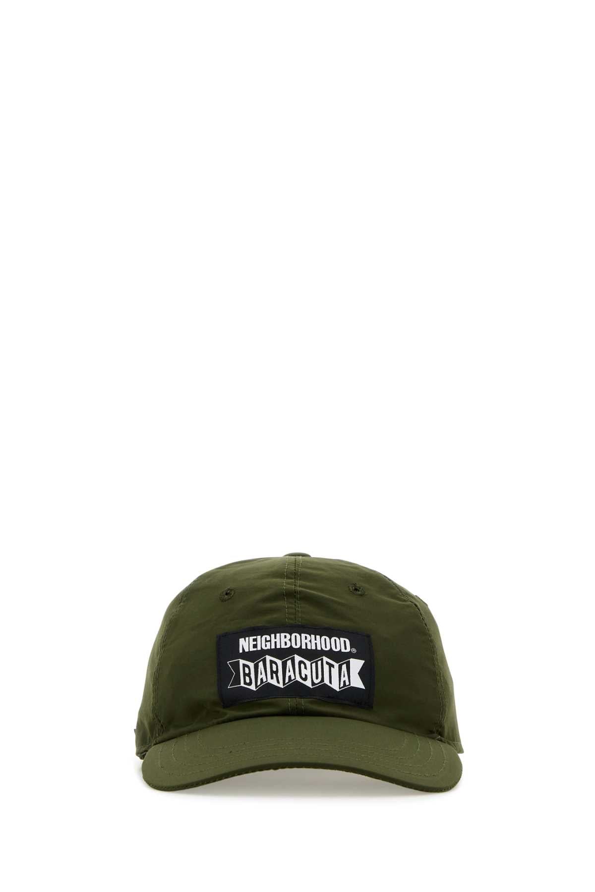 Army Green Polyester Blend Baseball Cap