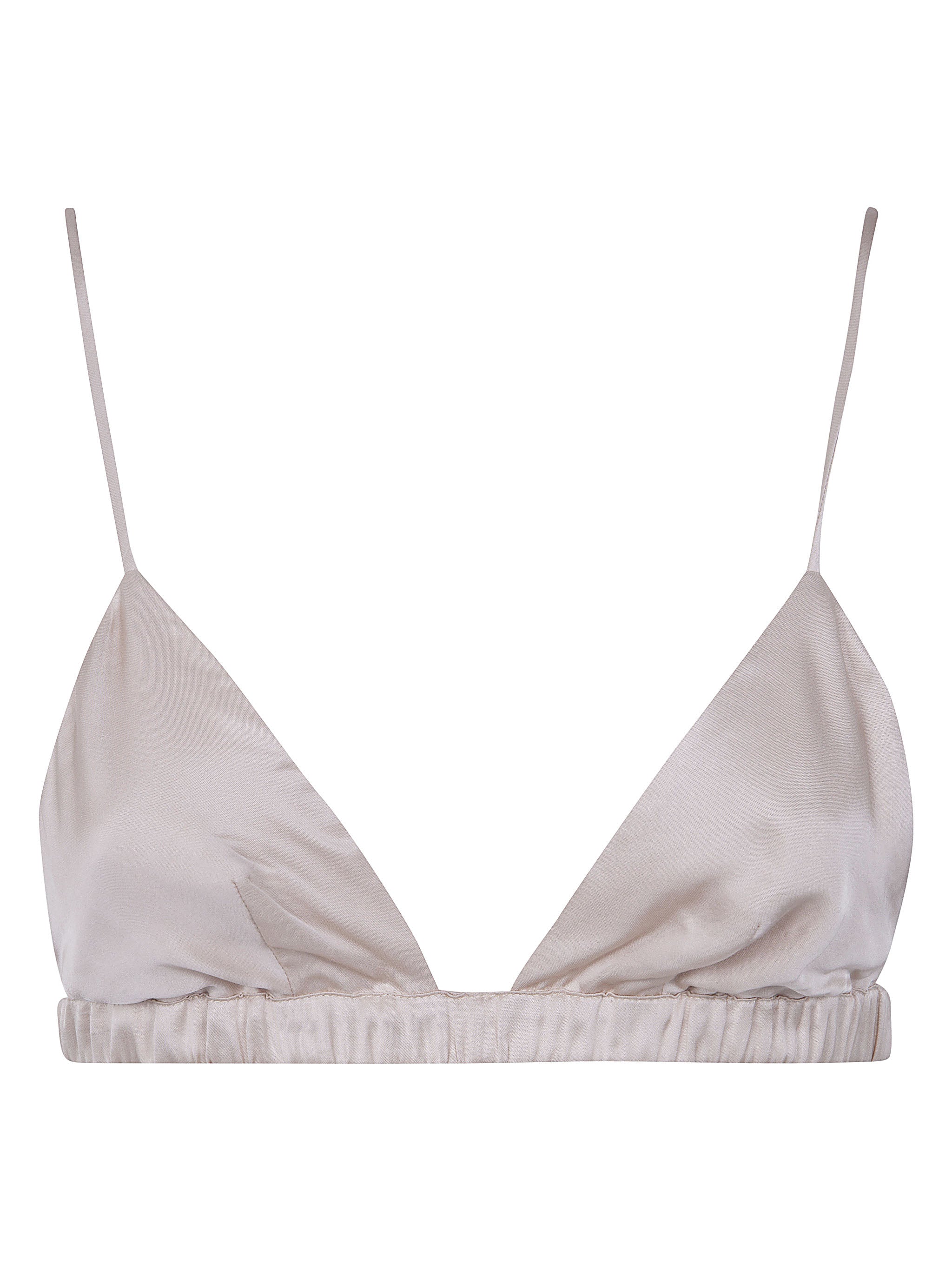 Nina Satin Bralette Champagne