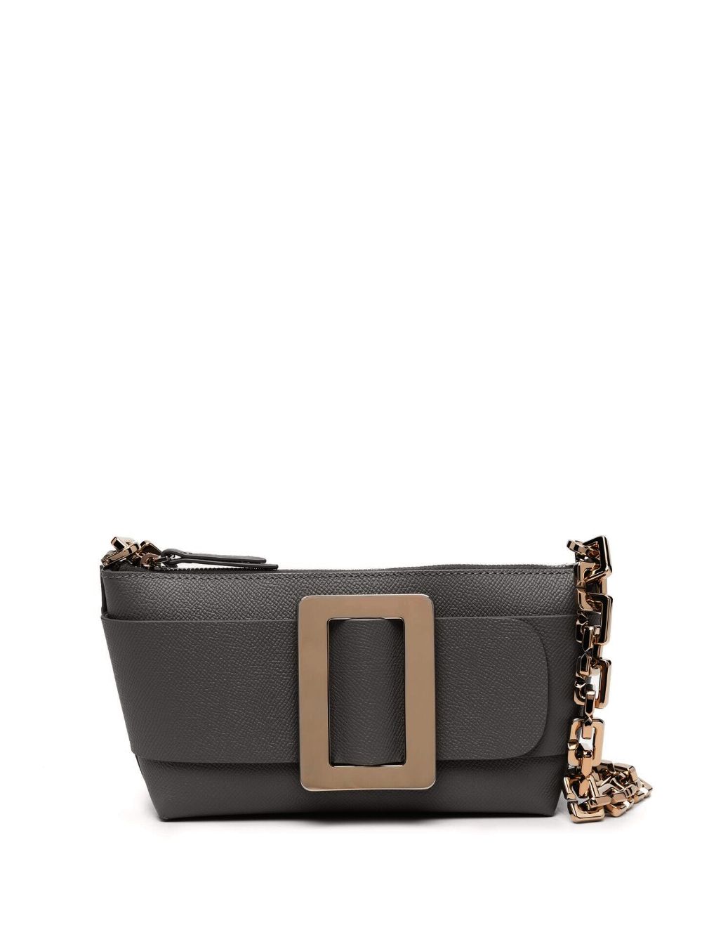 Buckle Pouchette Epsom Leather Handbag