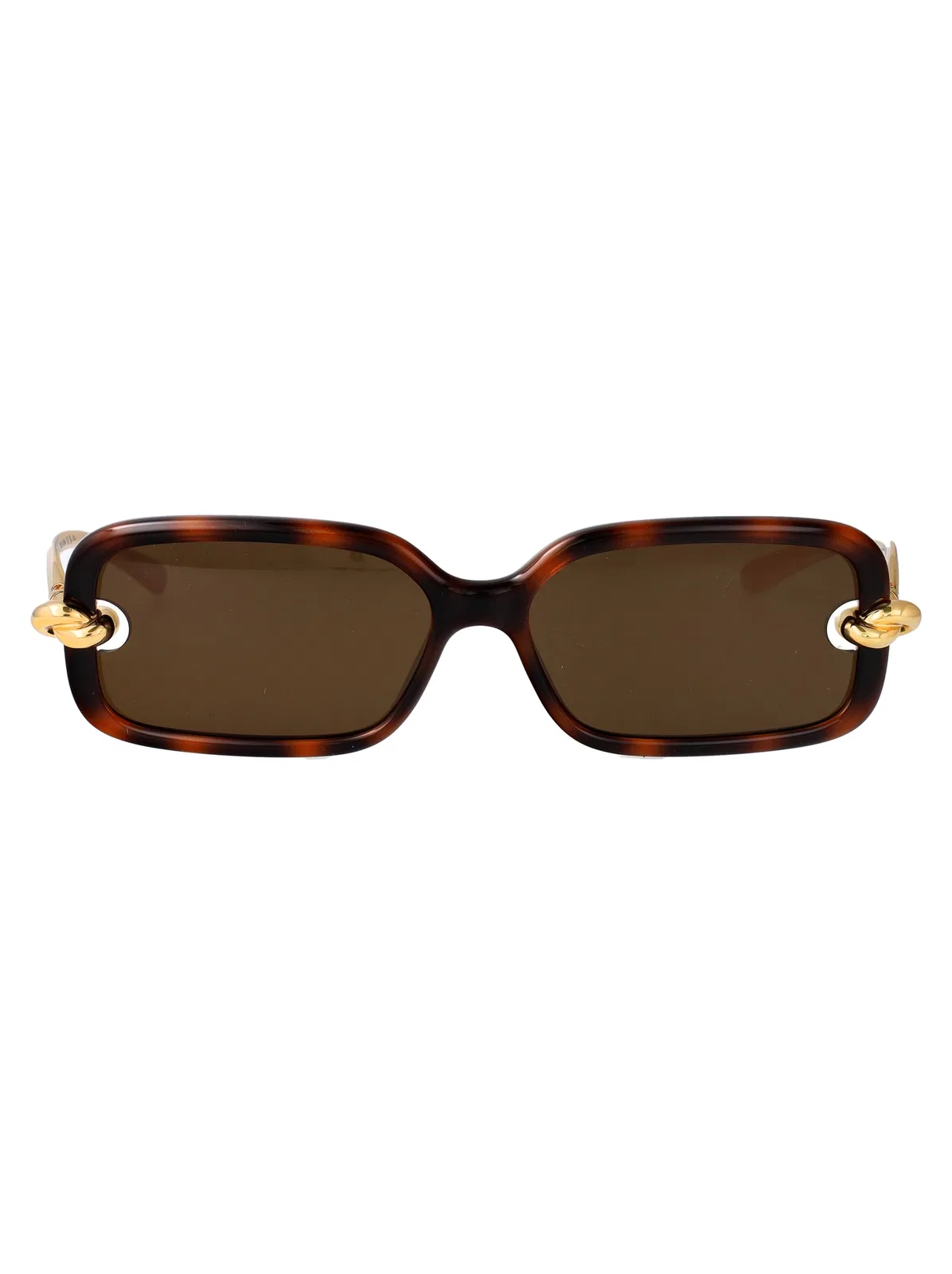 Bottega Veneta Havana-Gold-Brown Injected Sunglasses
