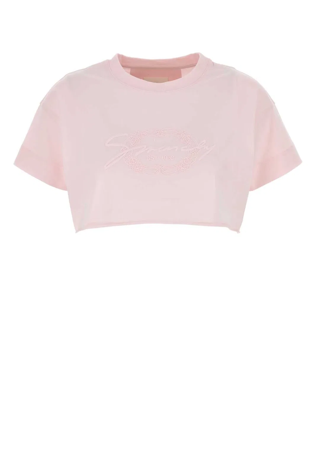 Givenchy Pastel Pink Cotton Crop-Top