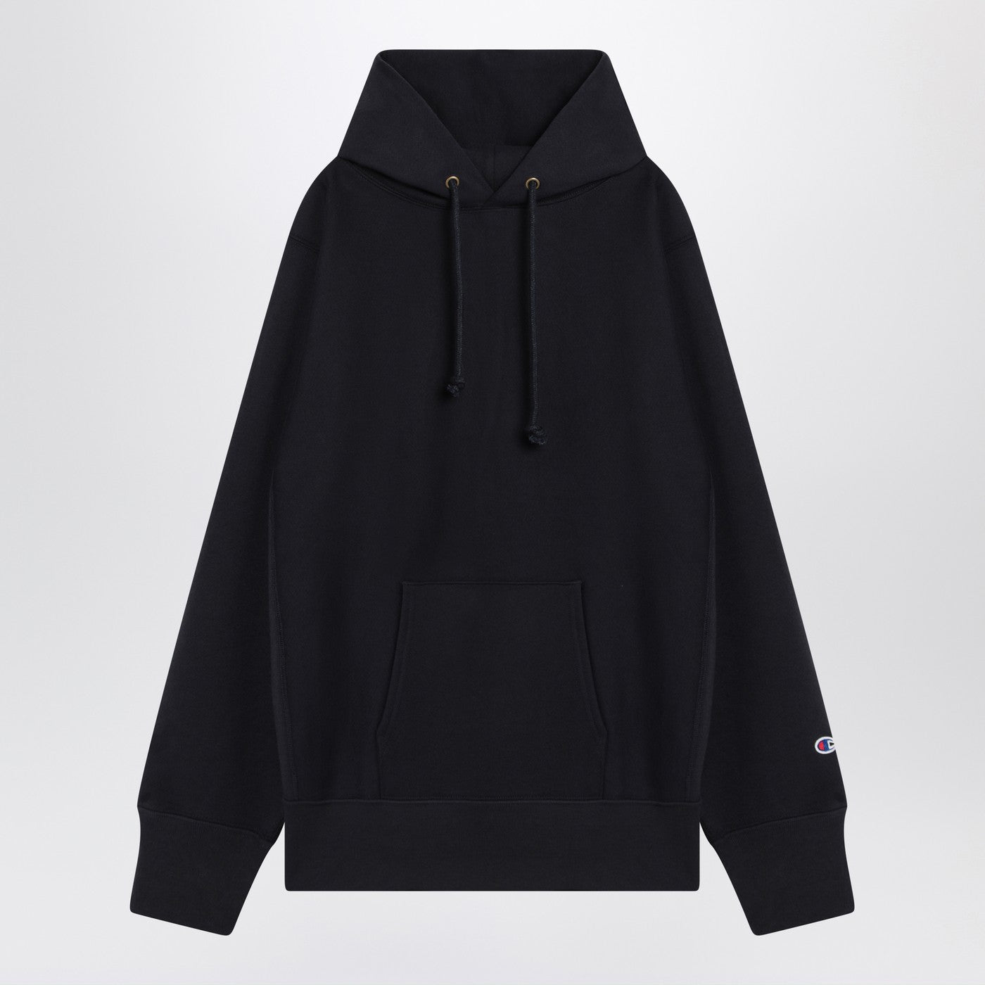 Navy Blue Cotton Hoodie