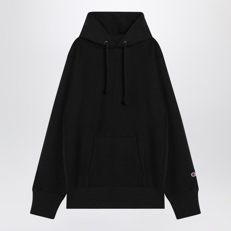 Black Cotton Hoodie