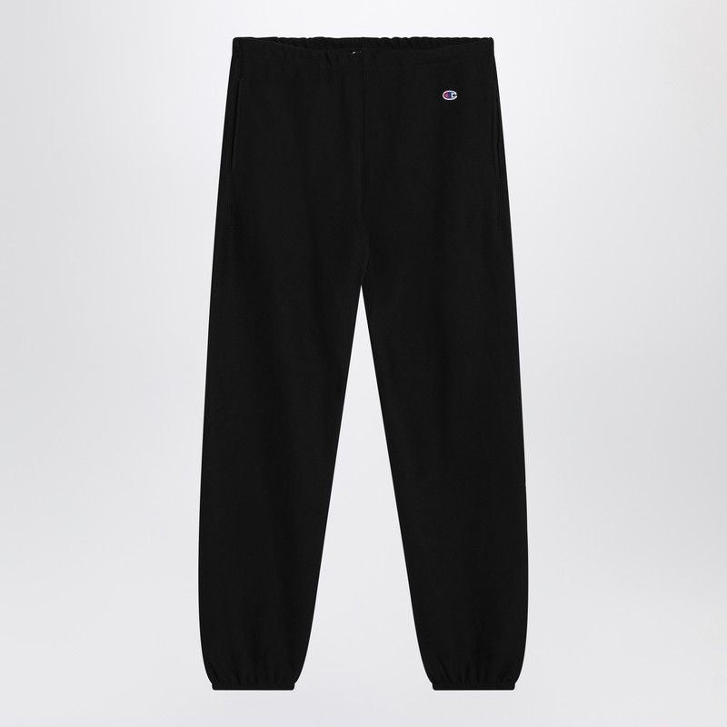 Black Cotton Jogging Trousers