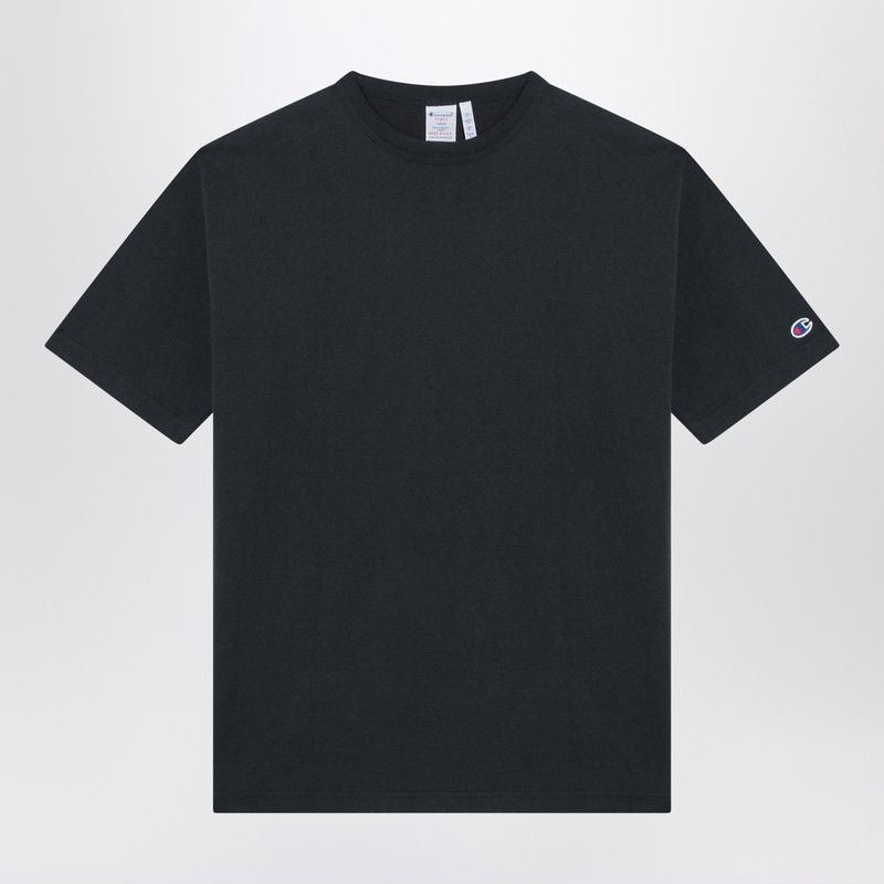 Navy Blue Cotton Crew-Neck T-Shirt