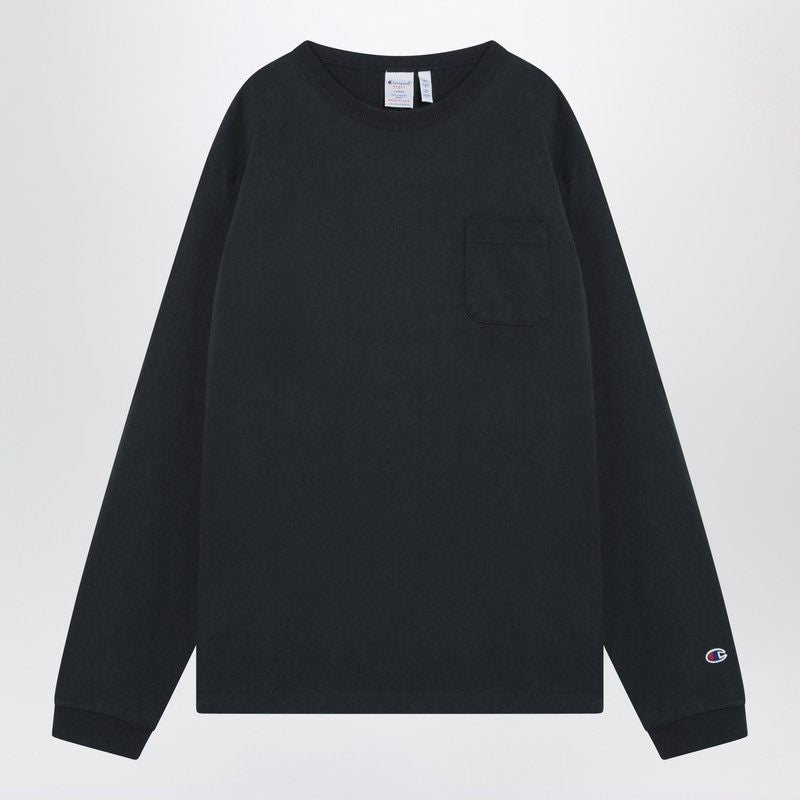 Navy Blue Long-Sleeved T-Shirt