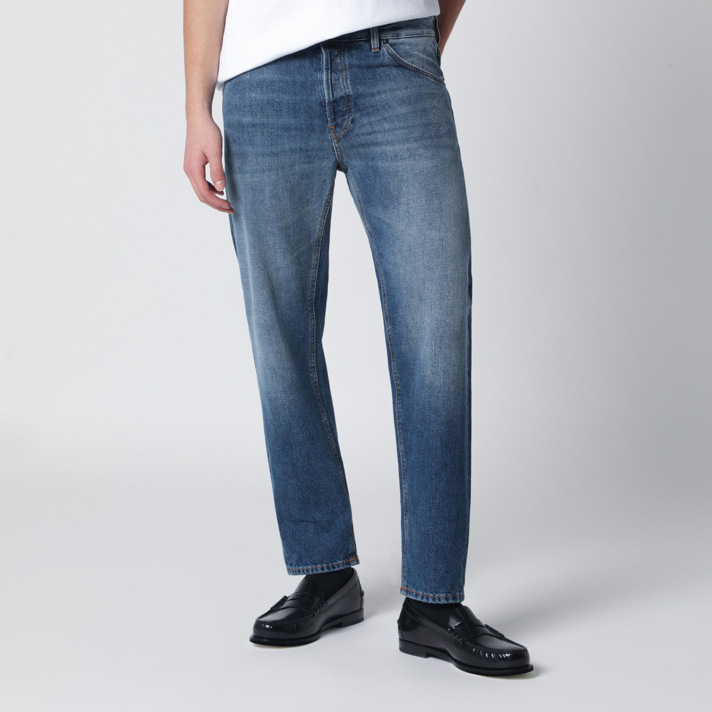 Mid-Blue Washed Rebel Jeans