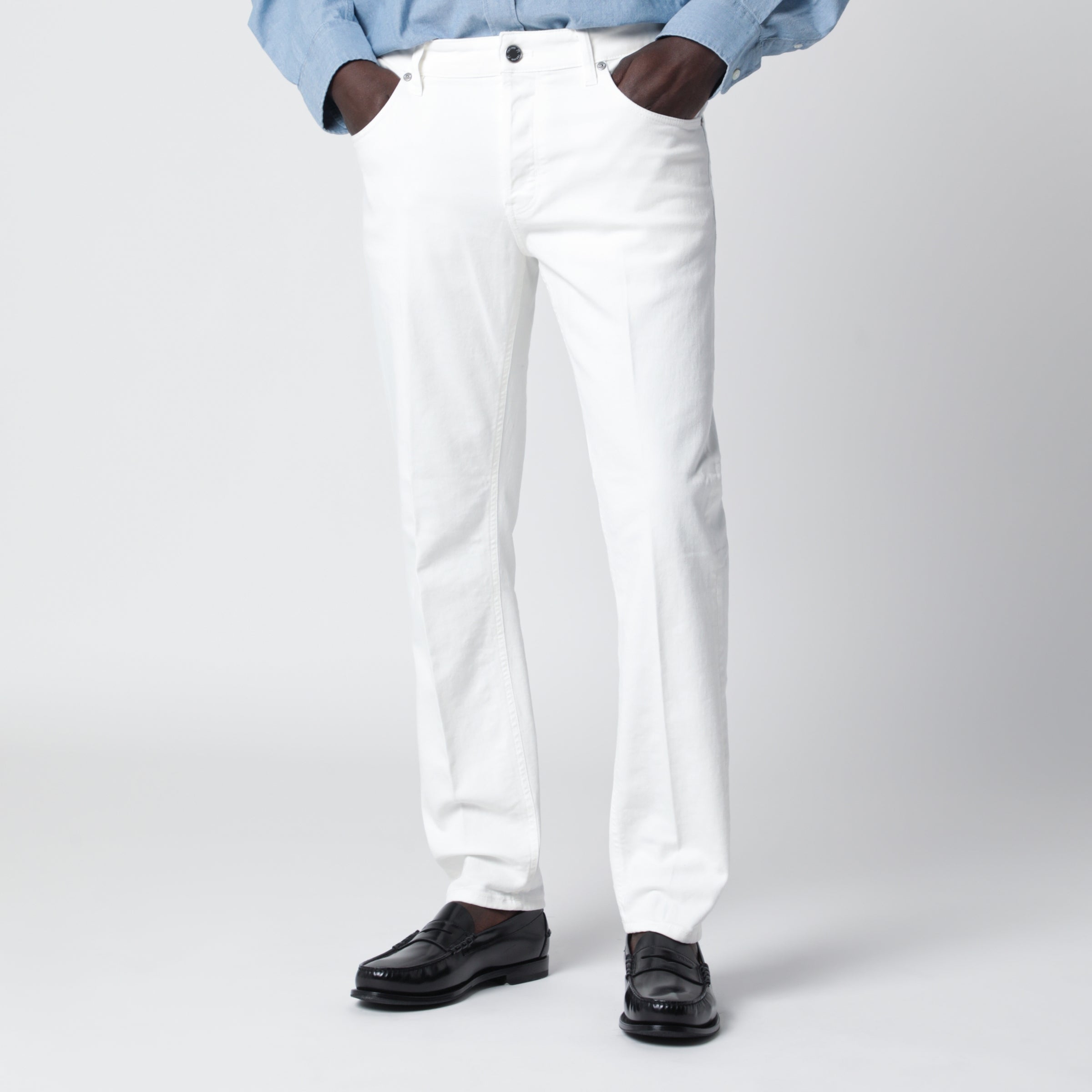 White Reggae Tapered Trousers