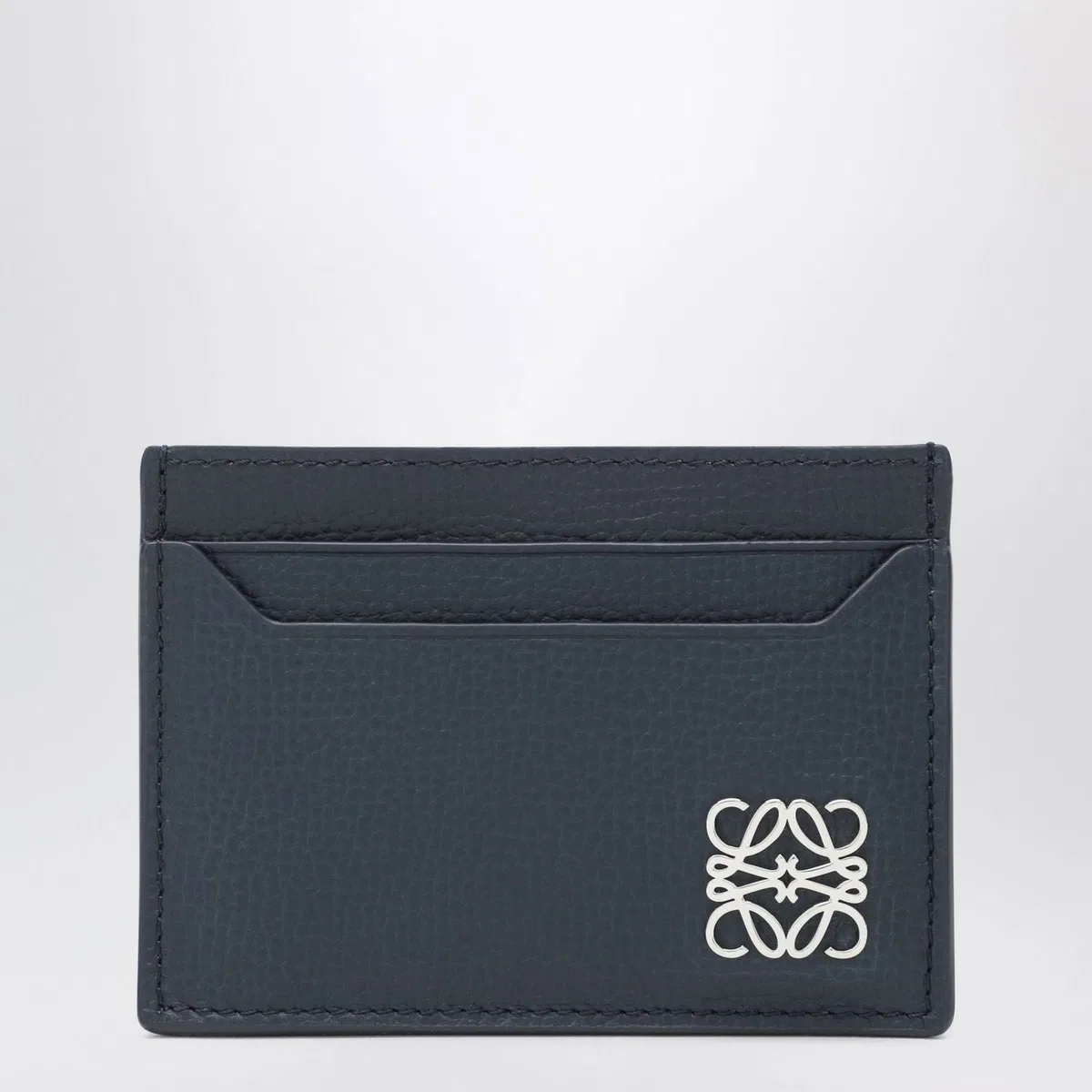Loewe Anagram Leather Cardholder In Blue