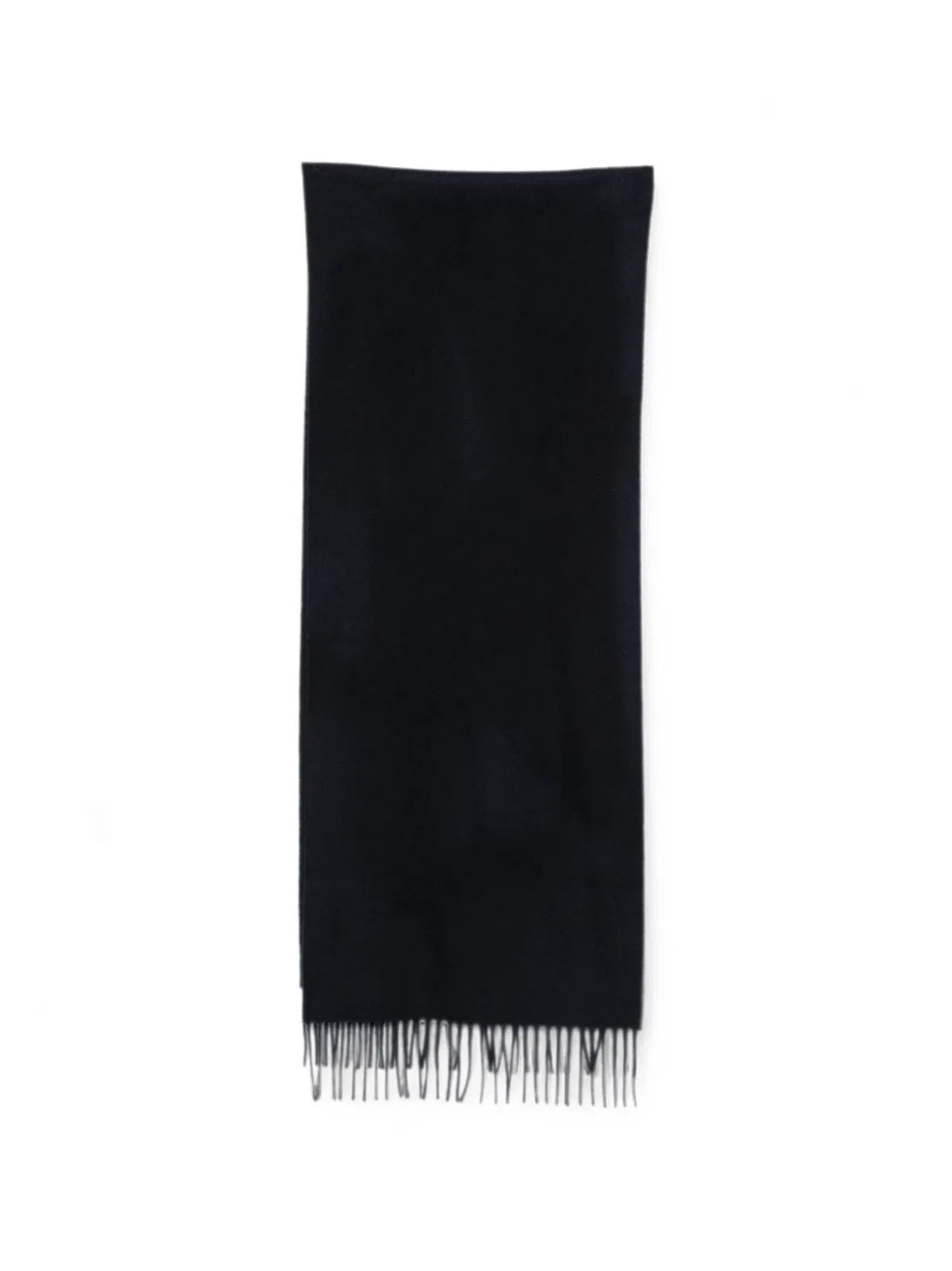 Closed Felted Texture Fringed Wrap In Blue