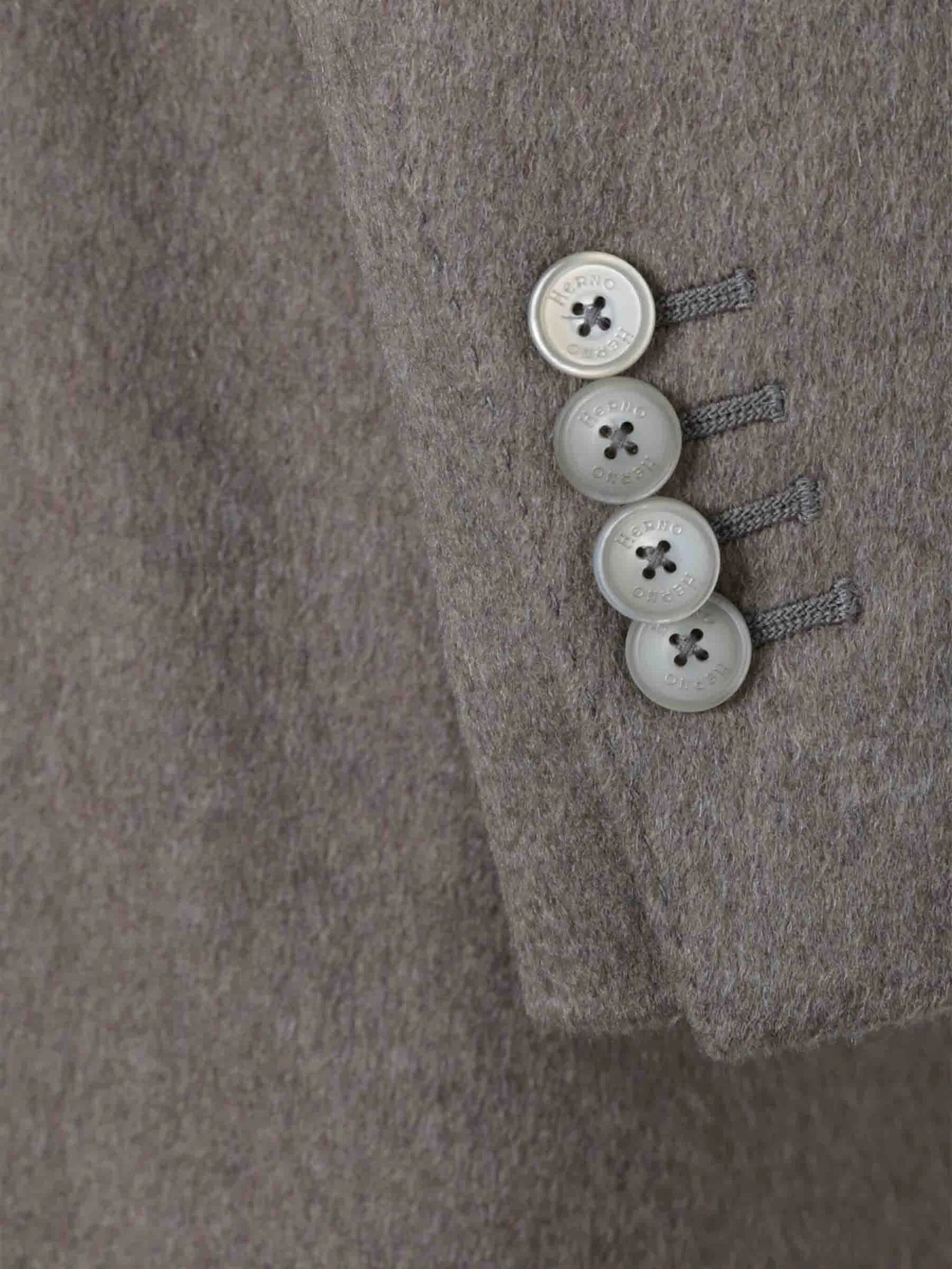 Herno Beige Wool Polyamide Cashmere Coat In Beige