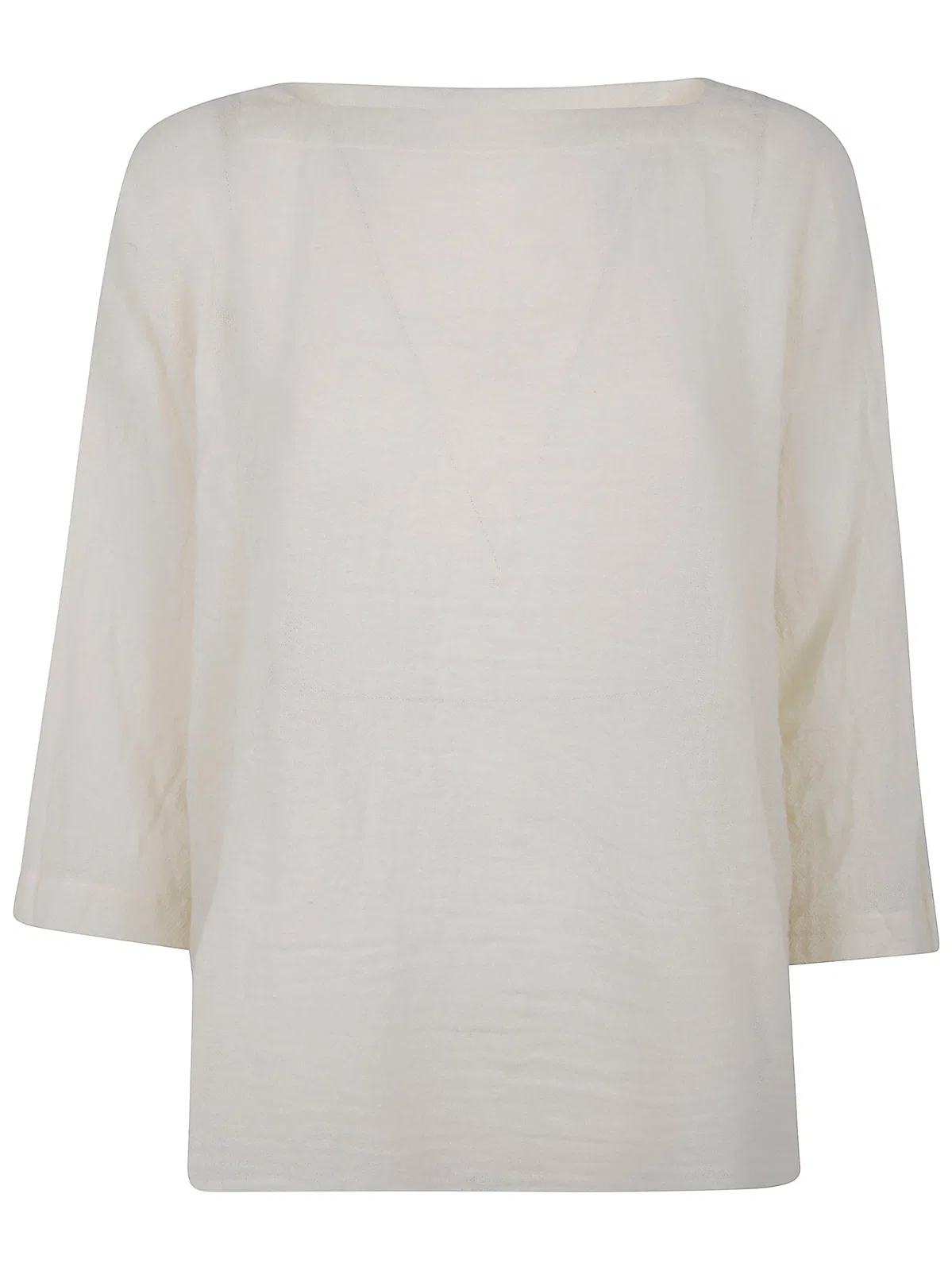 "Camicia Quadrato" Washed Wool Shirt