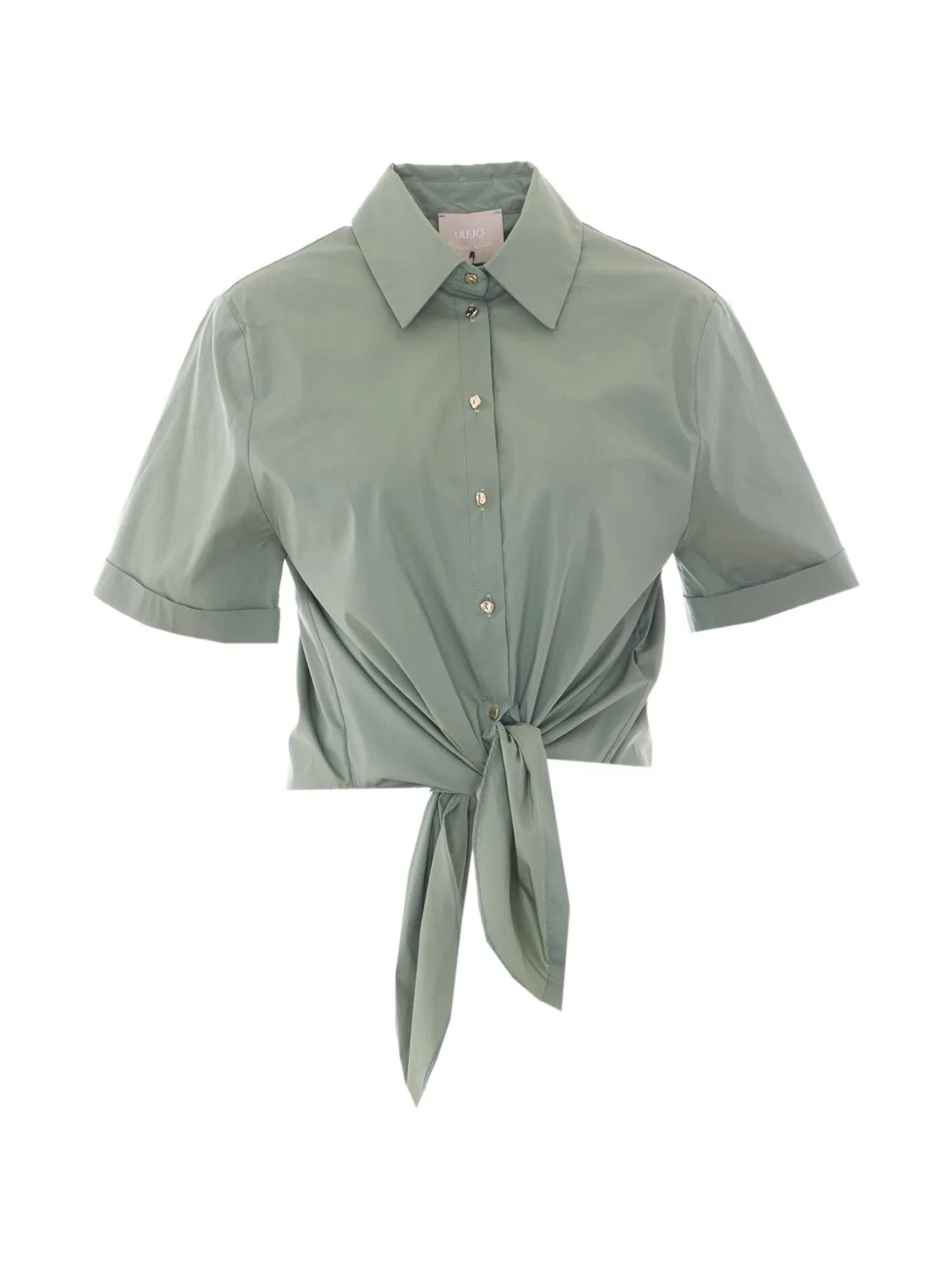 Green Peppermint Cotton Polyamide Shirt