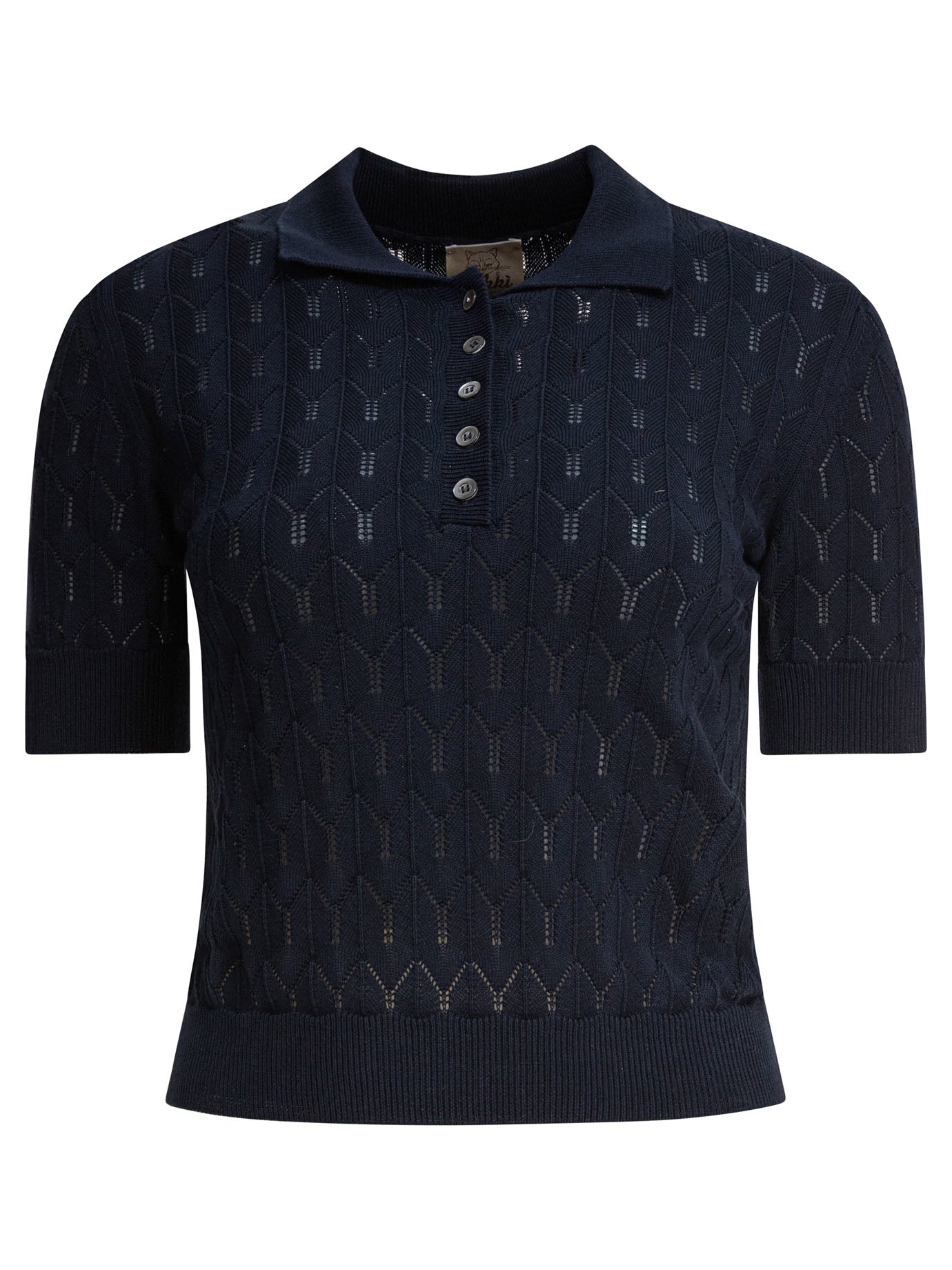 Rakki Blue Cotton Polo Shirt