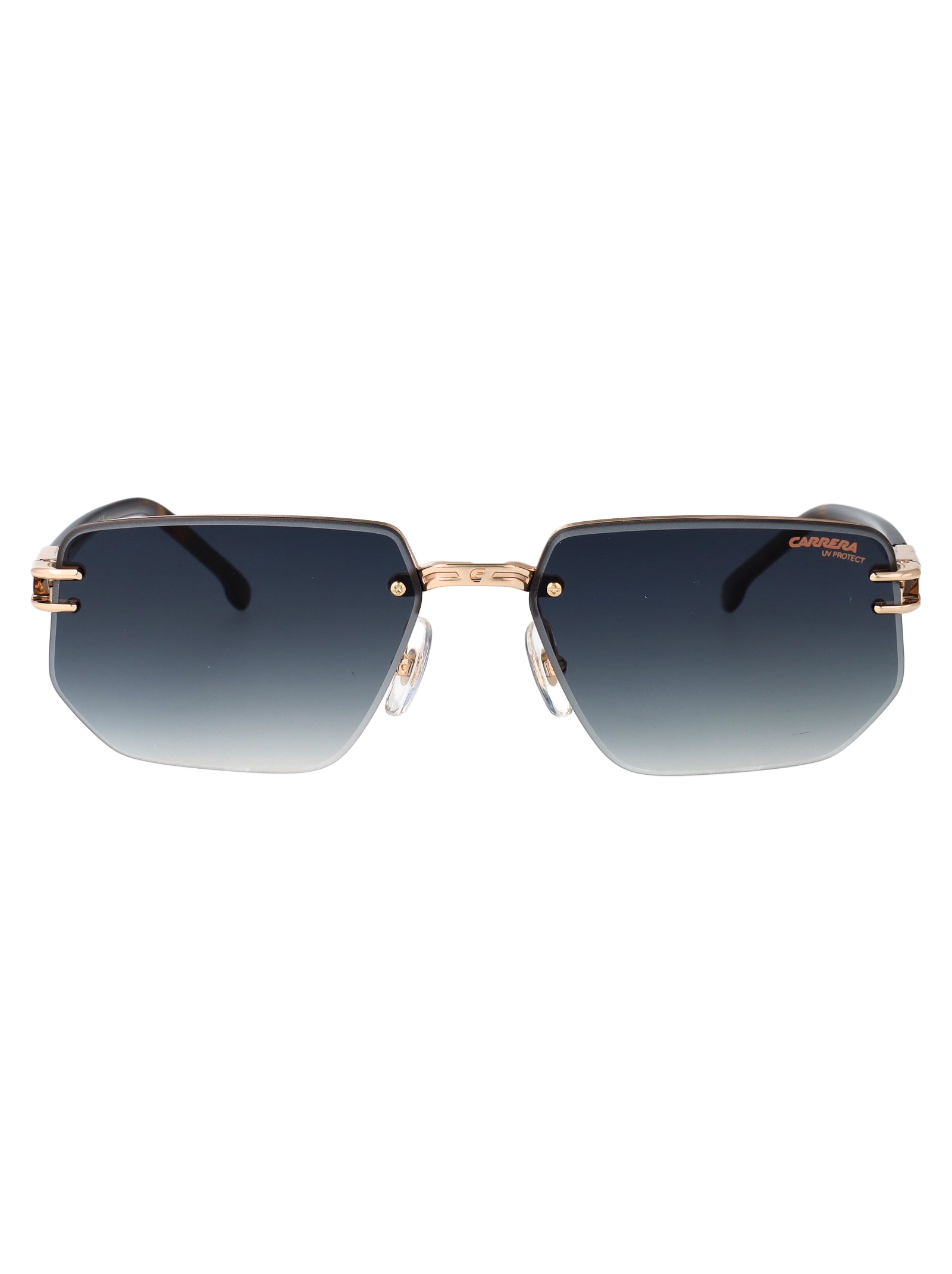 Gold Brown Havana Metal Sunglasses
