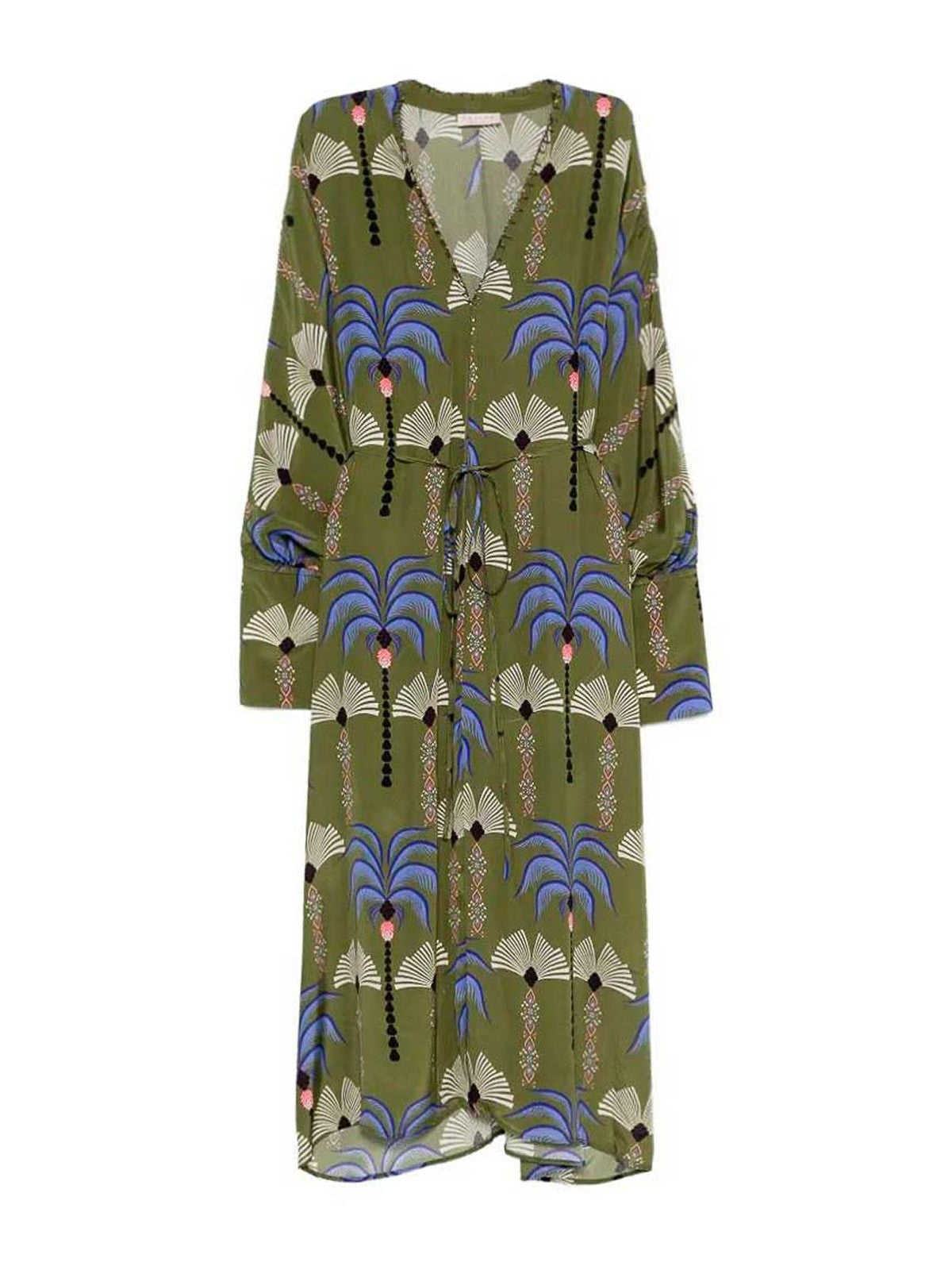 Green Viscose Kaftan