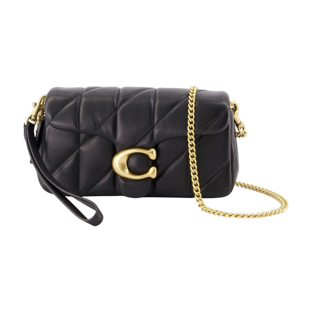 Quilted Tabby Chain 19 Crossbody - - Leather - Black