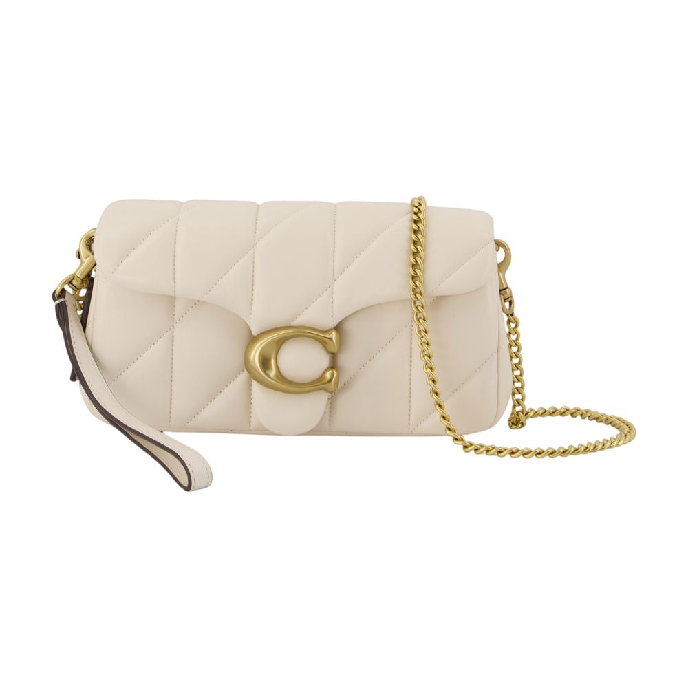 Quilted Tabby Chain 19 Crossbody - - Leather - White