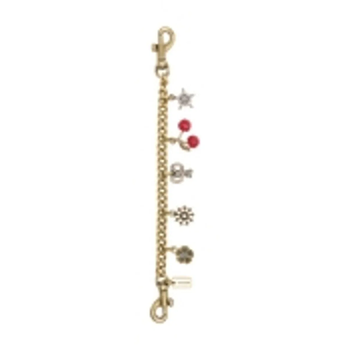 Crystal Motif Chain Keychain